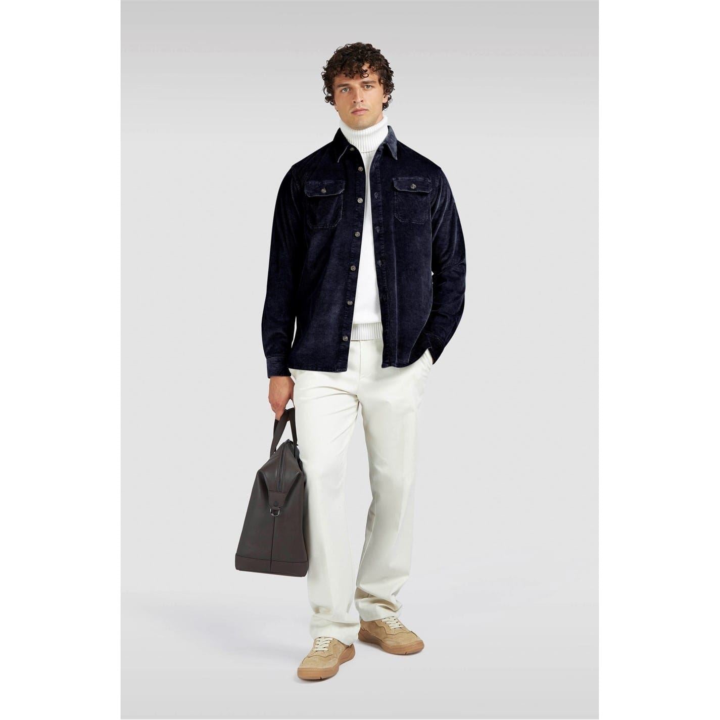 Paul and Shark Mens Corduroy Overshirt