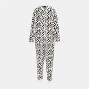 Linea Womens Leopard Print Fleece Onesie