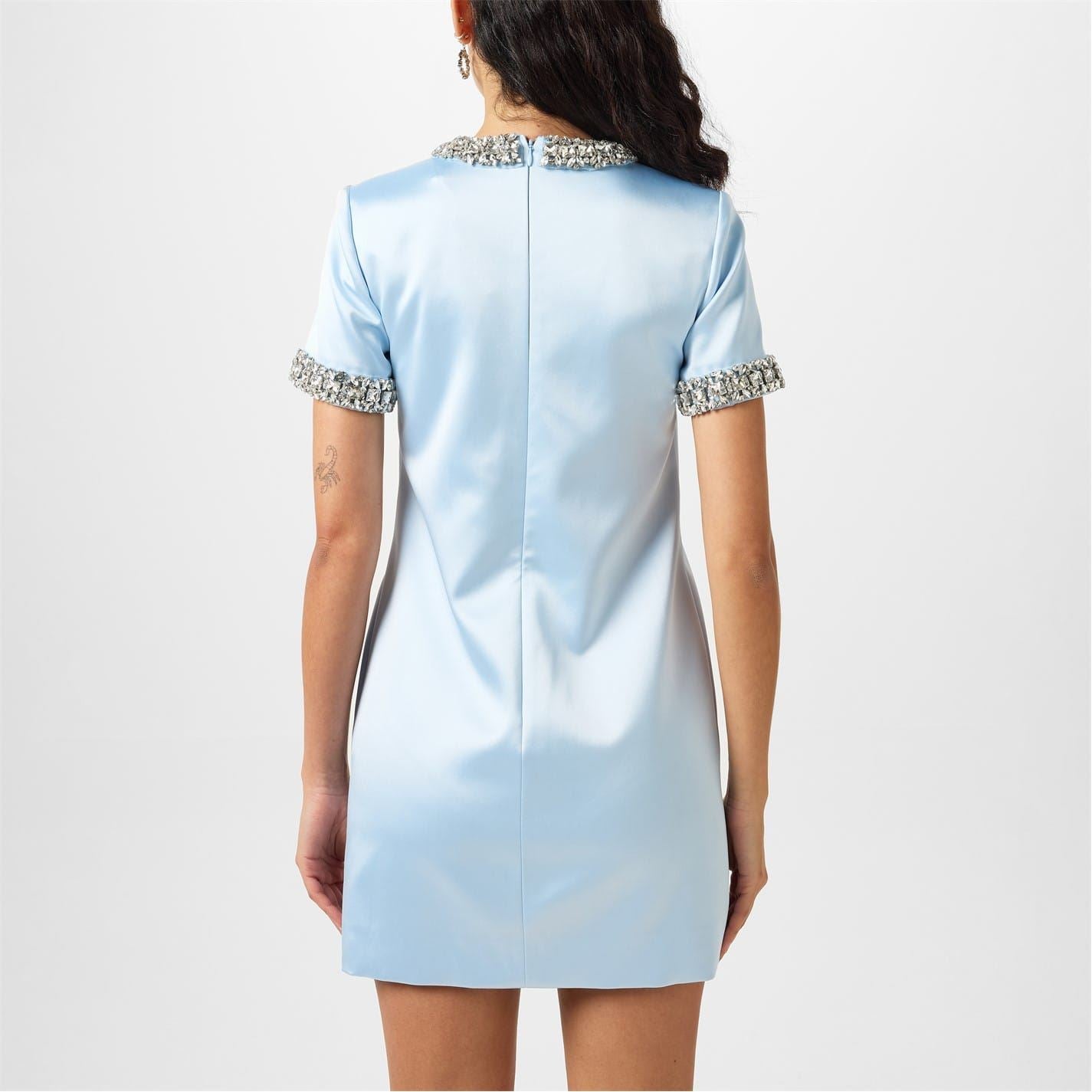 Self Portrait Embellished Mini Dress