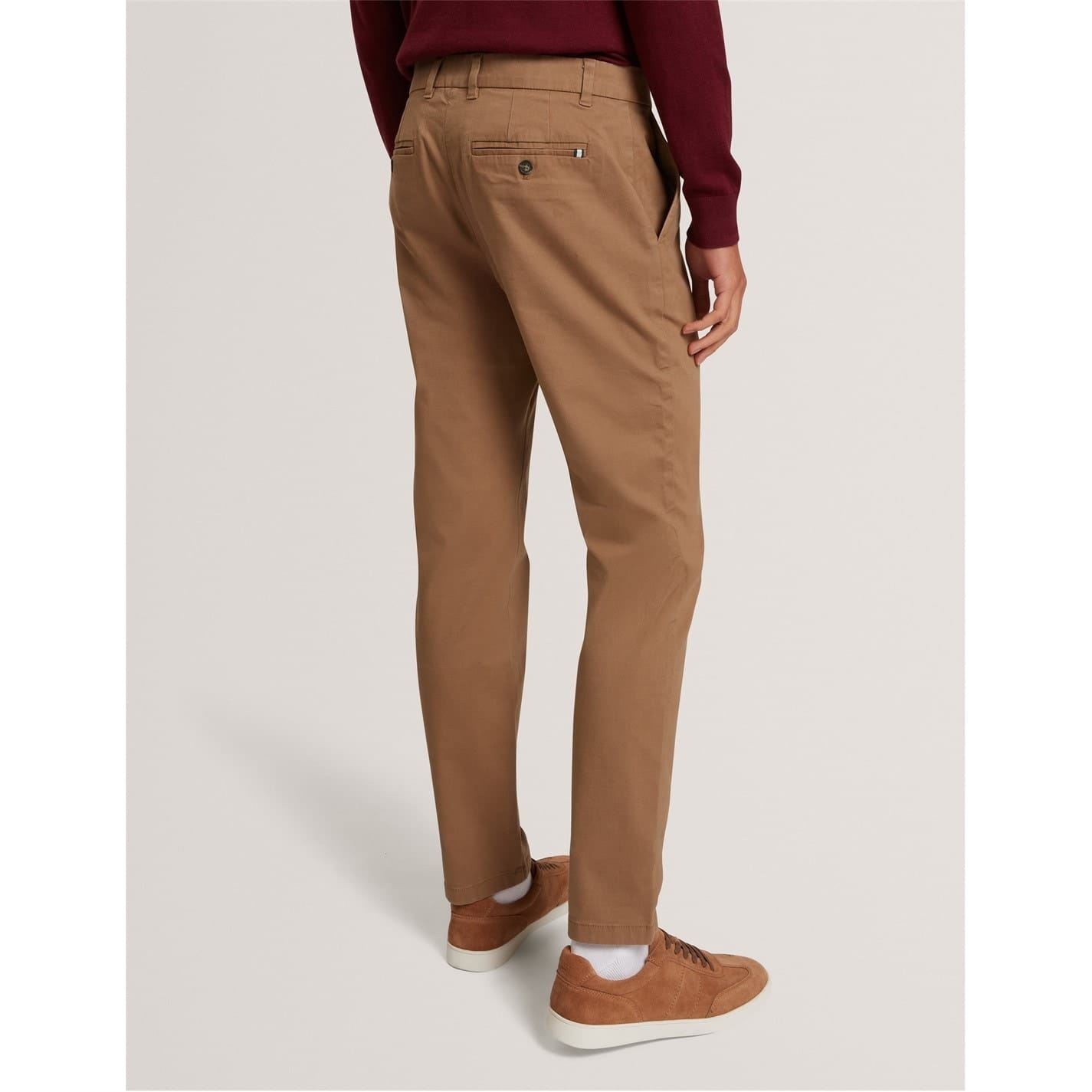 Ted Baker Solid Patterned Slim Chinos