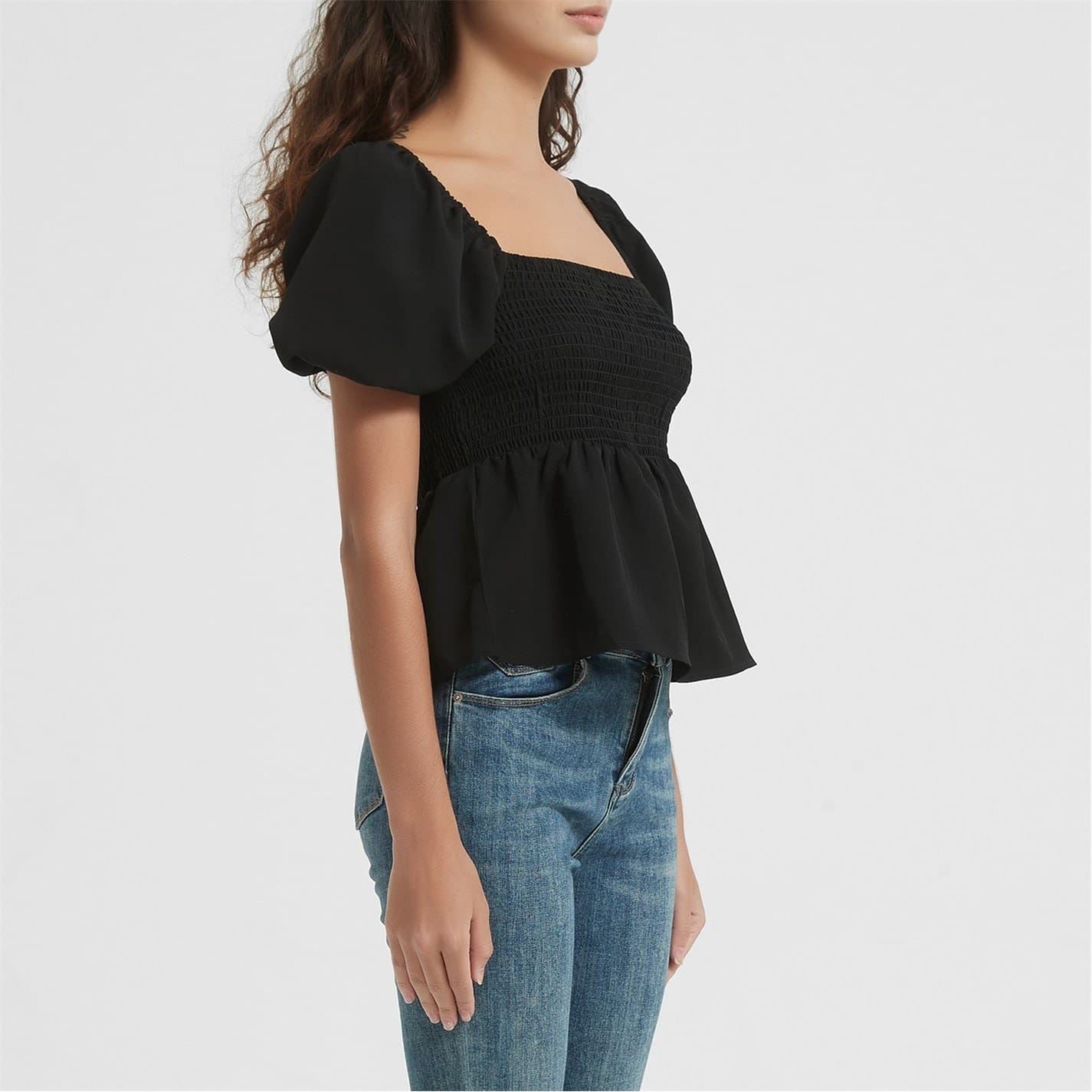 Be You Square Neck Relaxed Fit Blouse