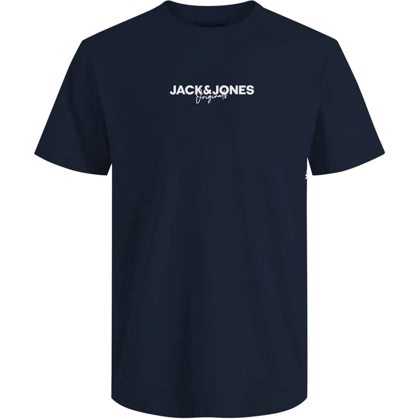Jack and Jones Mens 5 Pack Short Sleeve T-Shirt