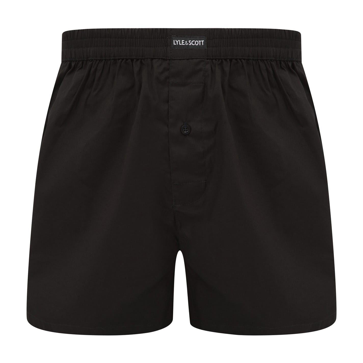 Lyle And Scott 3 Pack Woven Plain Design Boxer Shorts