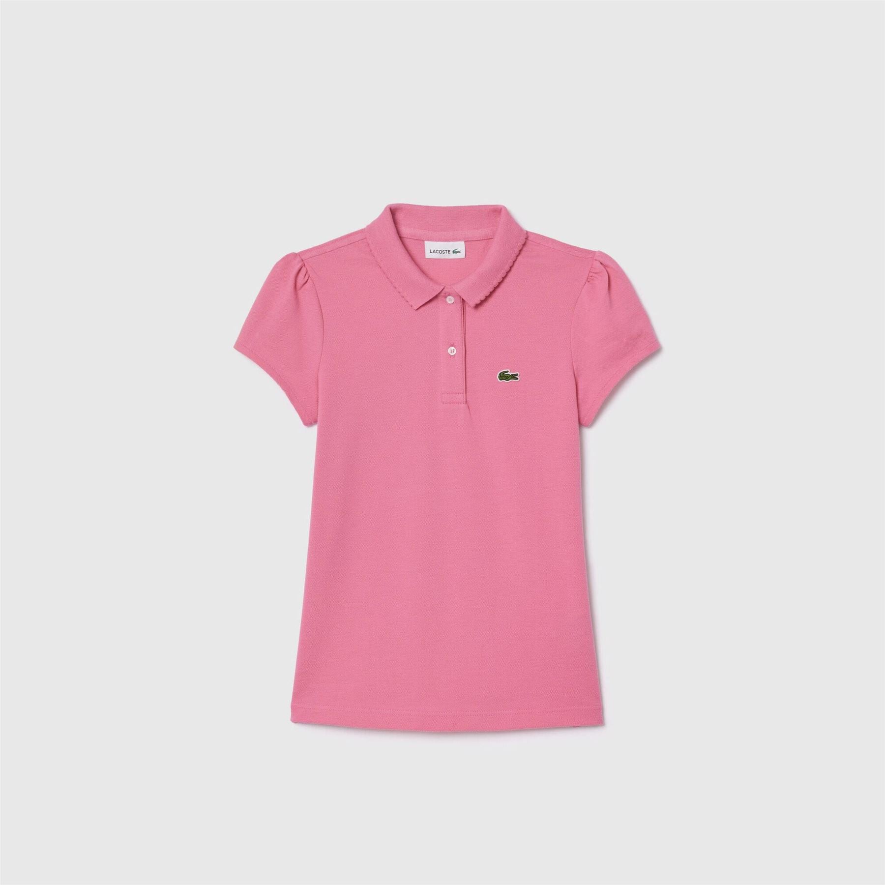 Lacoste Juniors Scalloped Collar Mini Polo Shirt