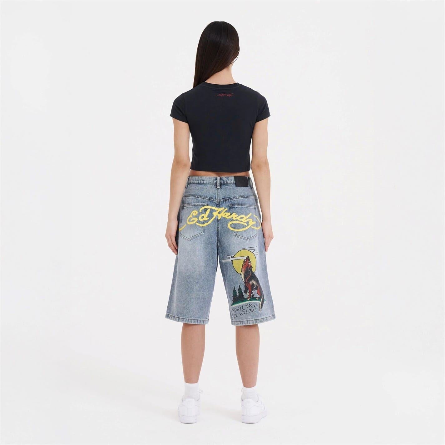 Ed Hardy Tiger Slim Fit Crew Neck T-Shirt