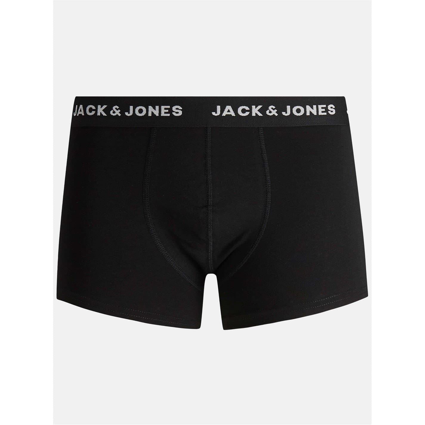 Jack and Jones Mens Pack  Basic Trunks Plus Size