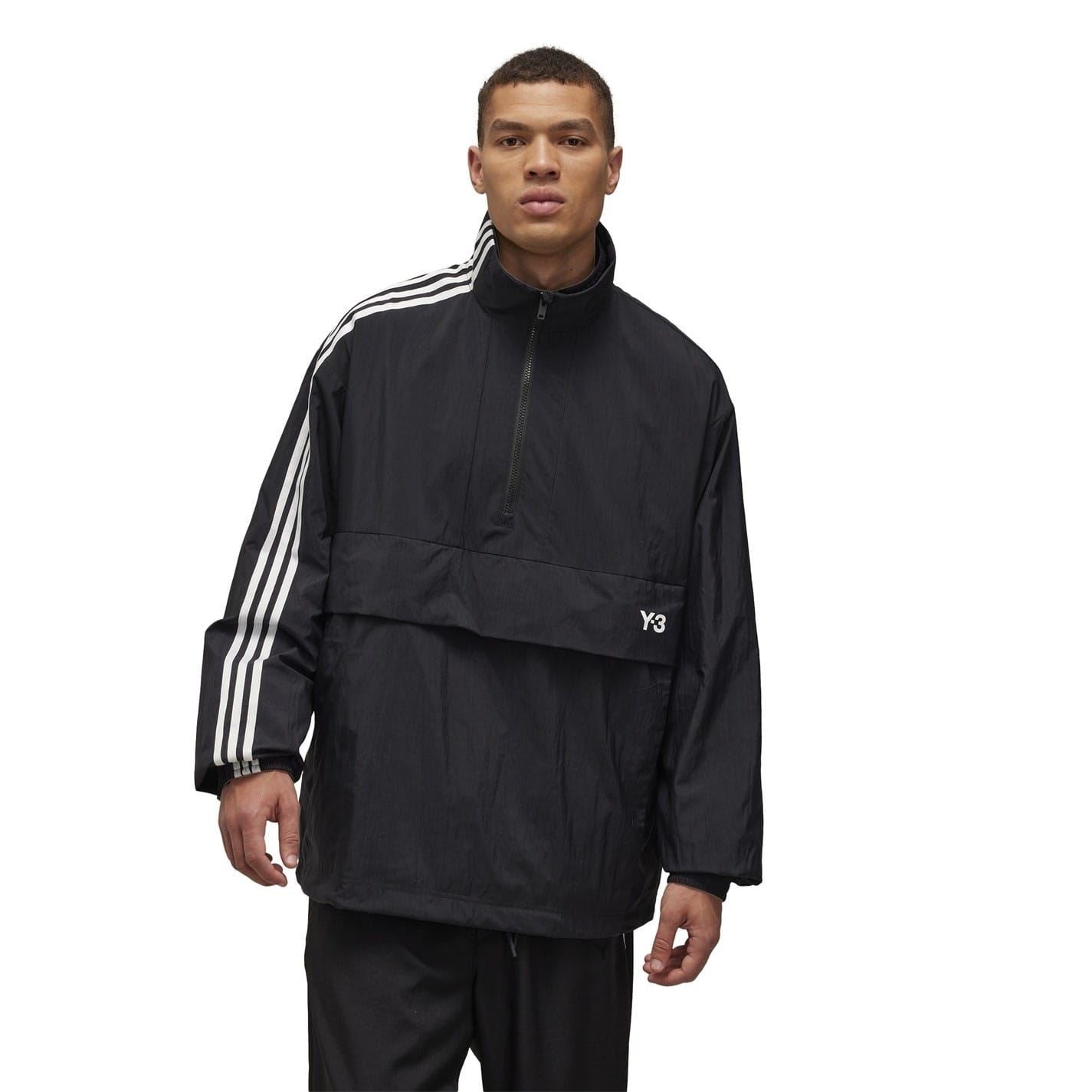Y-3 Nyl Half-Zip High Neck Rain Jacket