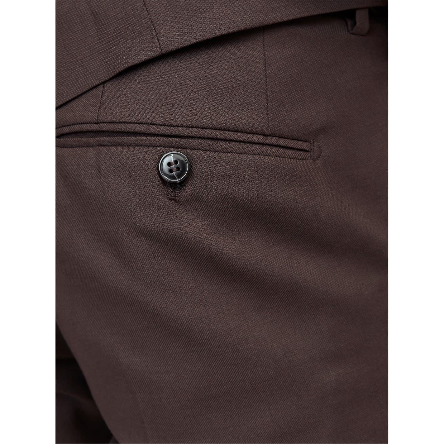 Jack and Jones Solaris Solid Patterned Slim Straight Trousers