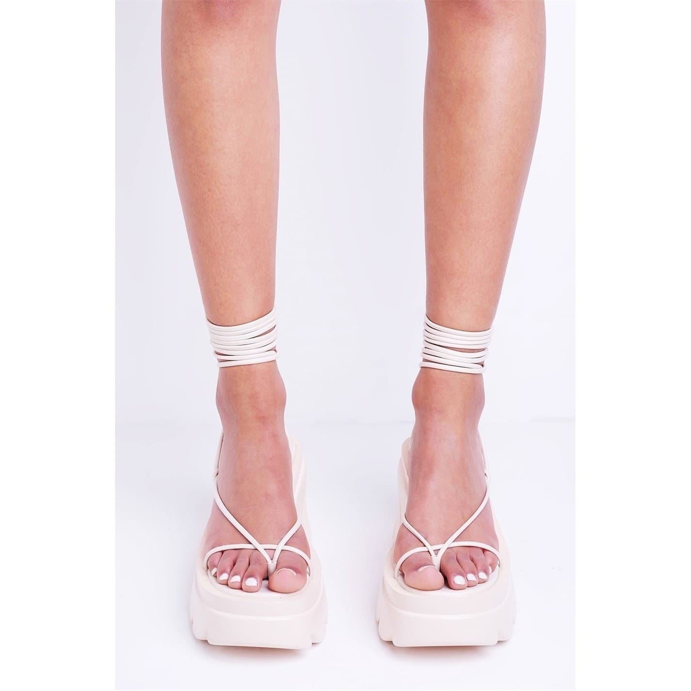 Chic Gladiator Open Toe Leg Tie Sandals