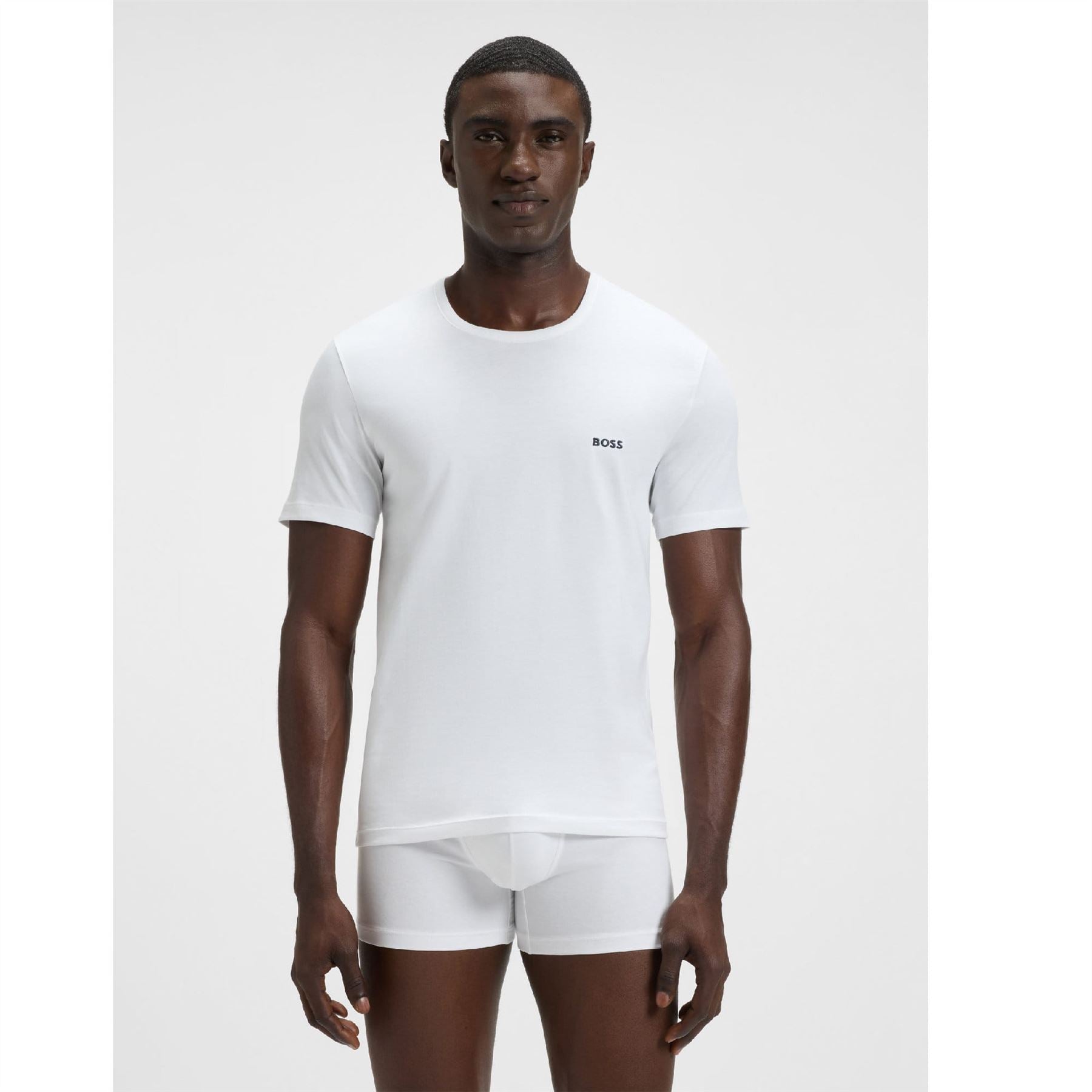 Boss 3 Pack of Logo Embroidered T-Shirts