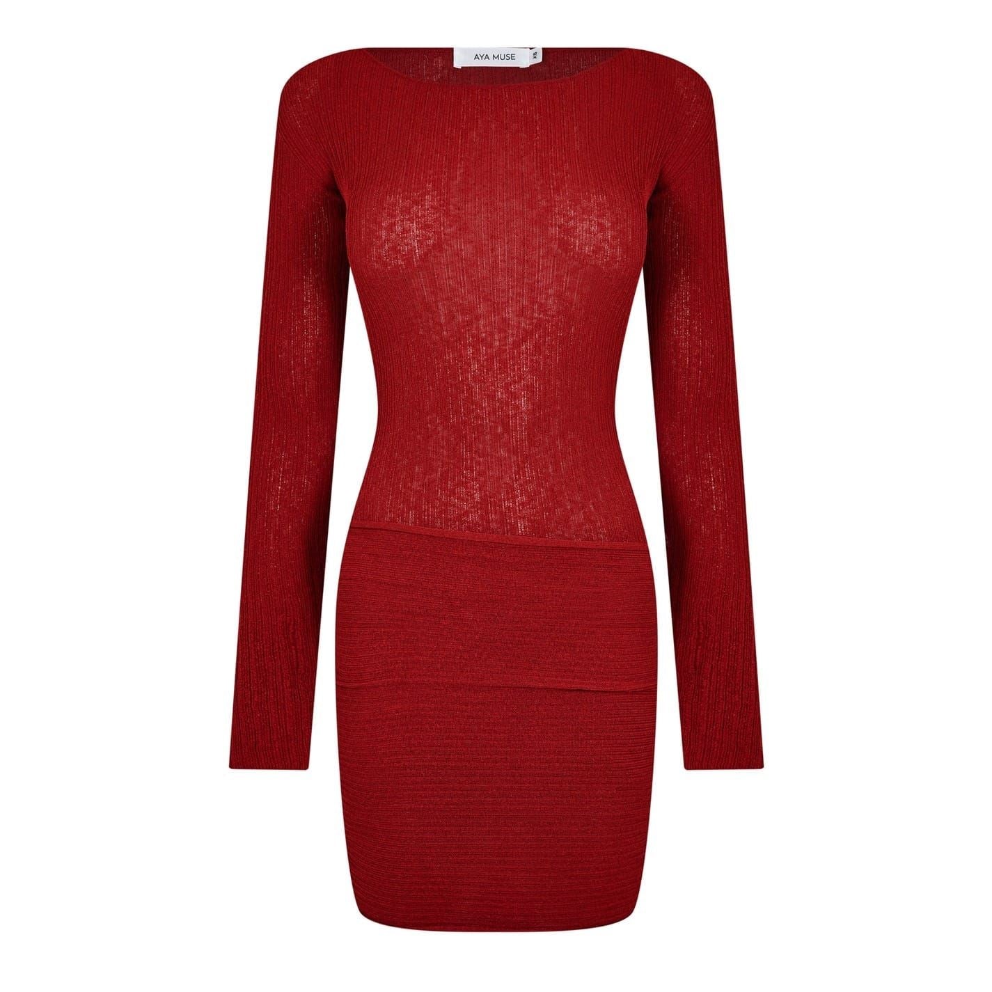 Aya Muse Loca Ribbed Mini Dress