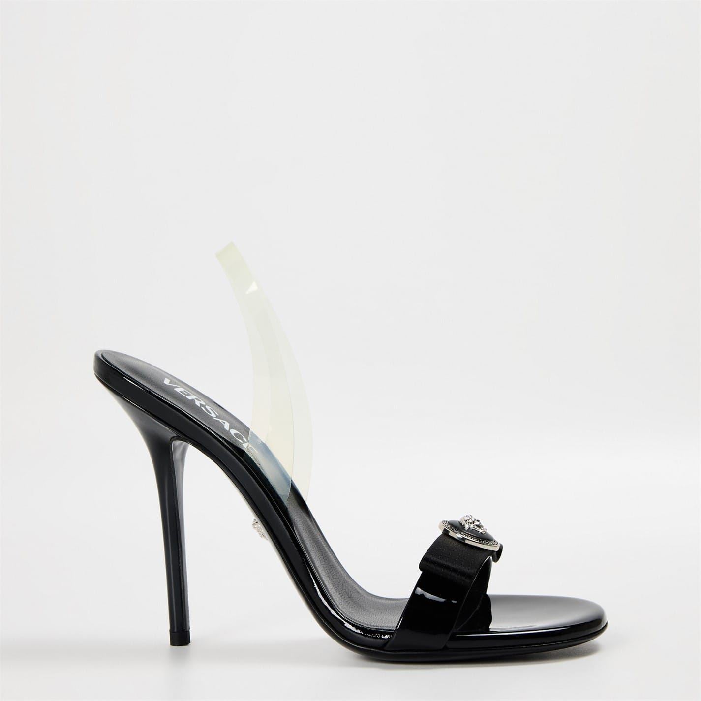 Versace Womens Gianni Heeled Sandals