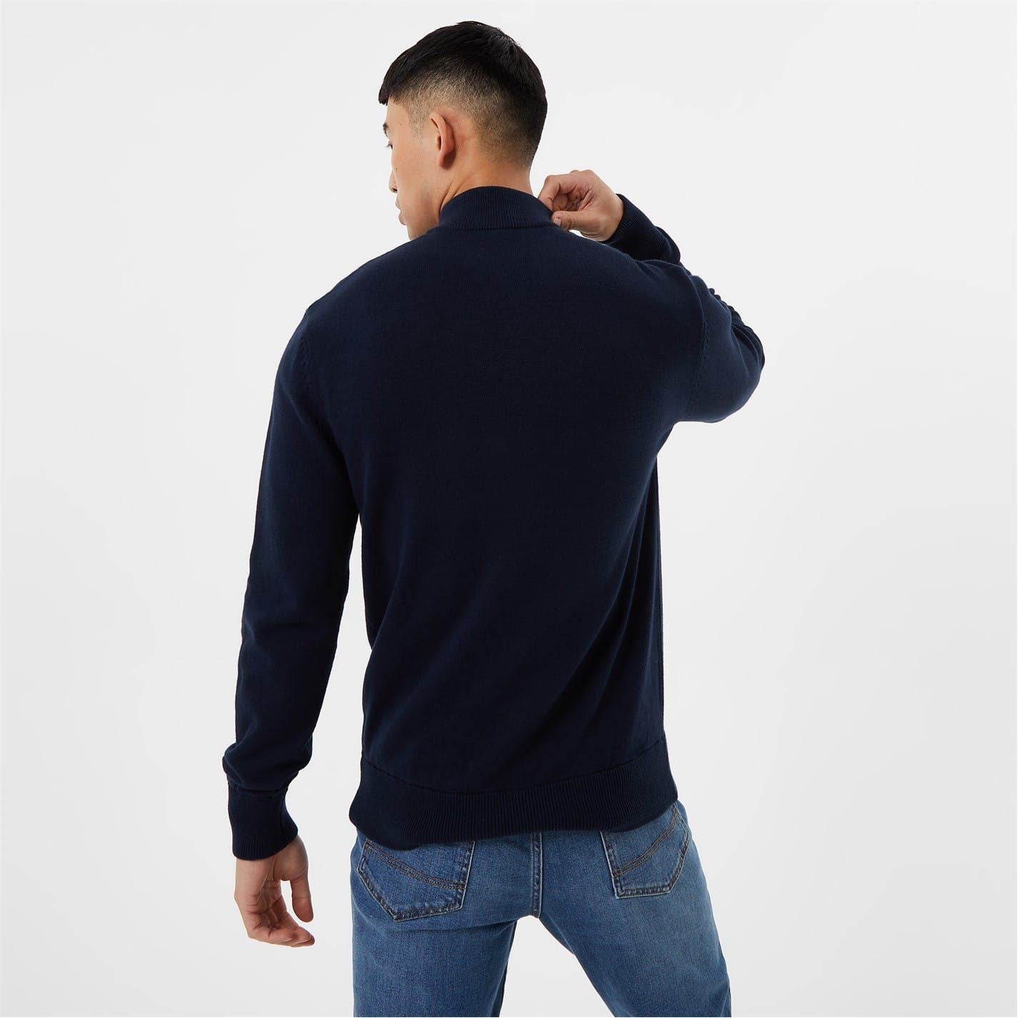Jack Wills Mens Funnel Neck Half Zip Jumper