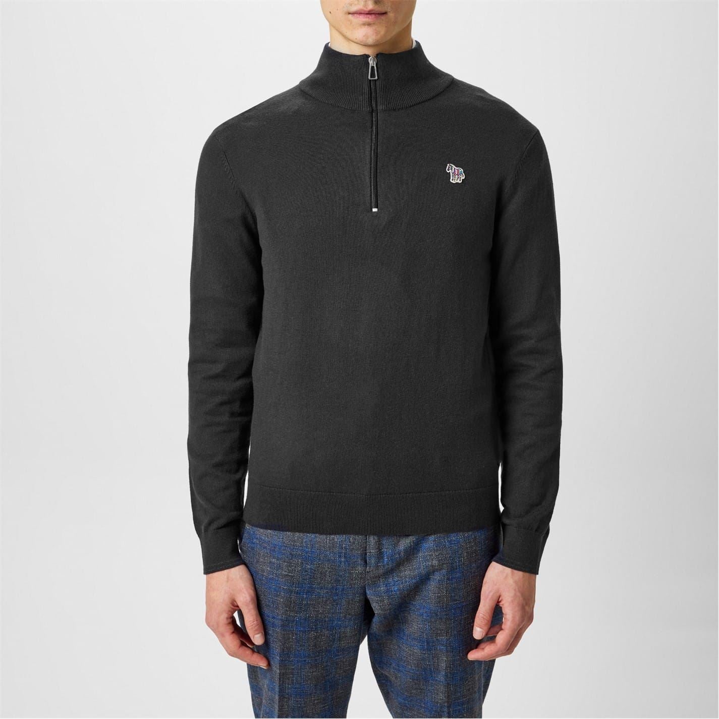PS Paul Smith Logo Quarter Zip Sweater