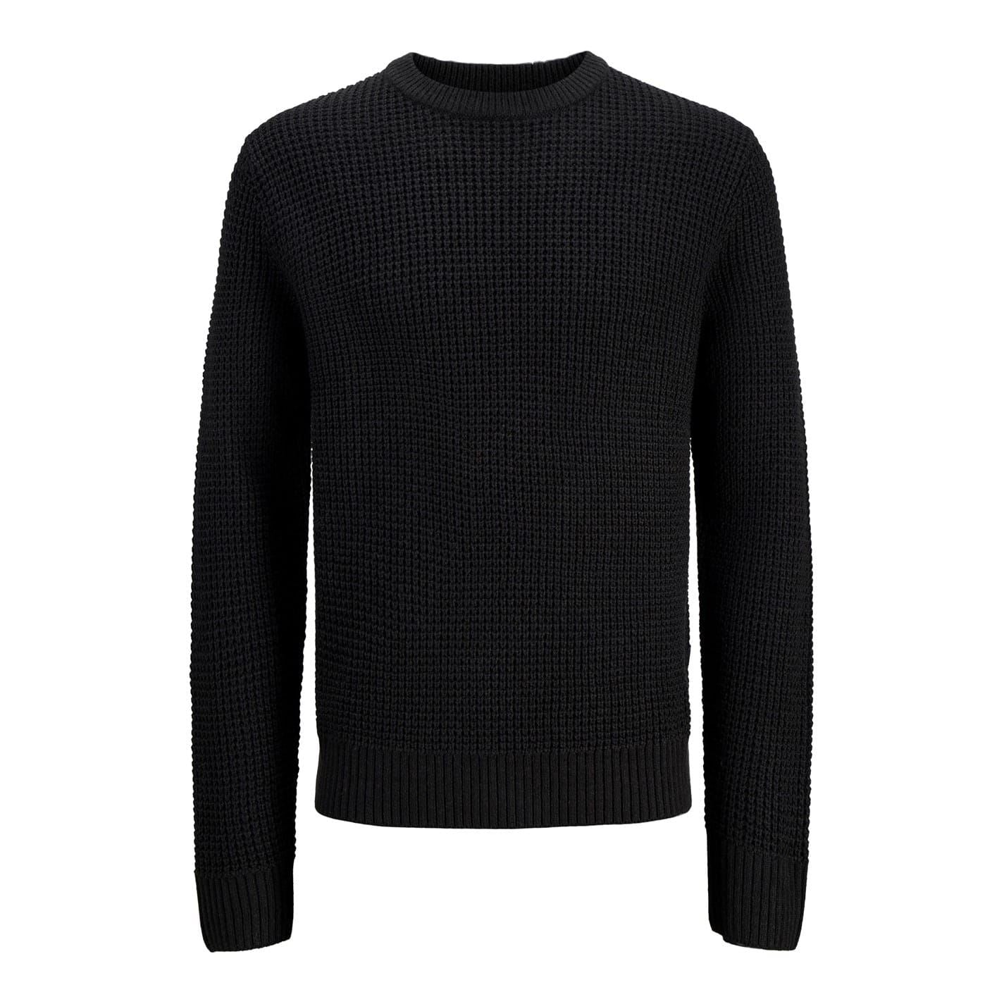Jack and Jones Crew Neck Ribbed Collar Long Sleeve Sweater