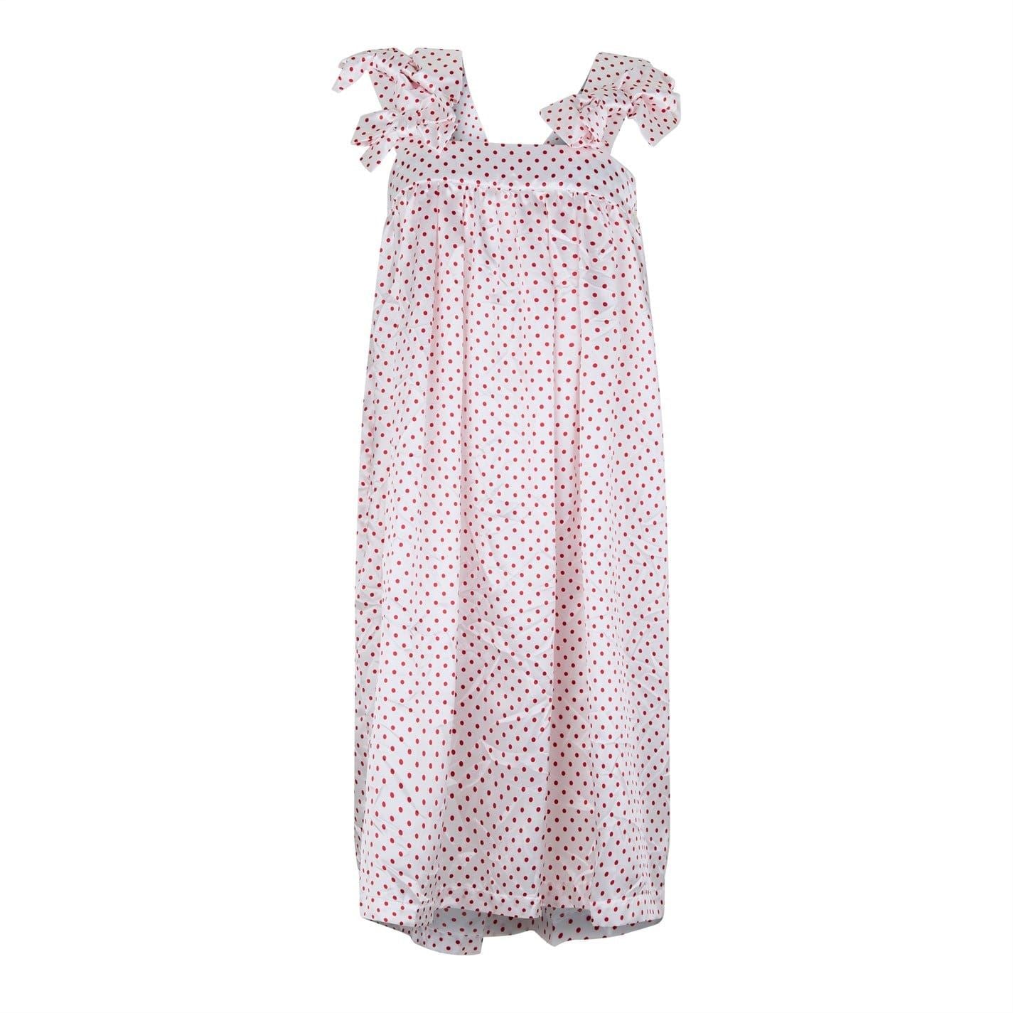 Comme des Garcons Girl Soft Satin Bow And Dots Dress