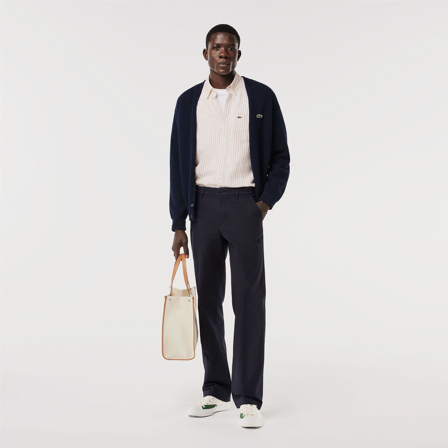 Lacoste Straight-Fit Cotton Twill Pants