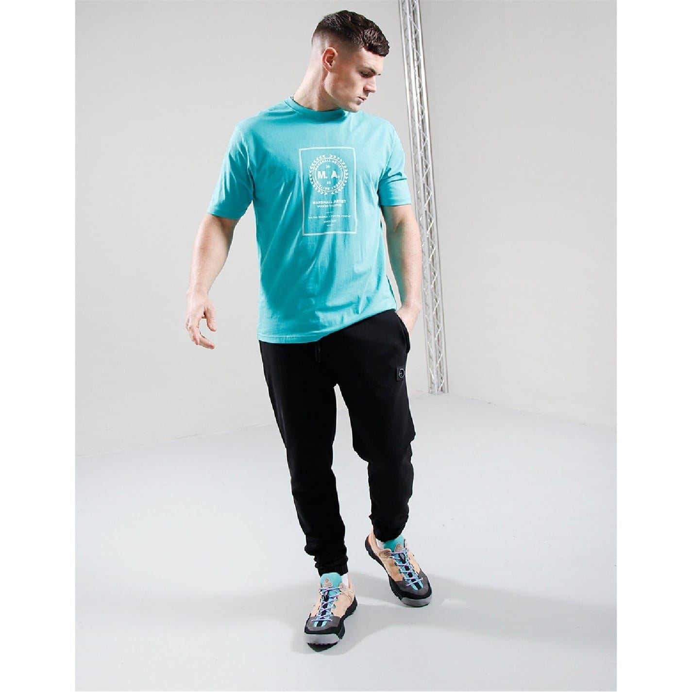 Marshall Artist Printed Logo Crew Neck Short Sleeve Jersey T-Shirt