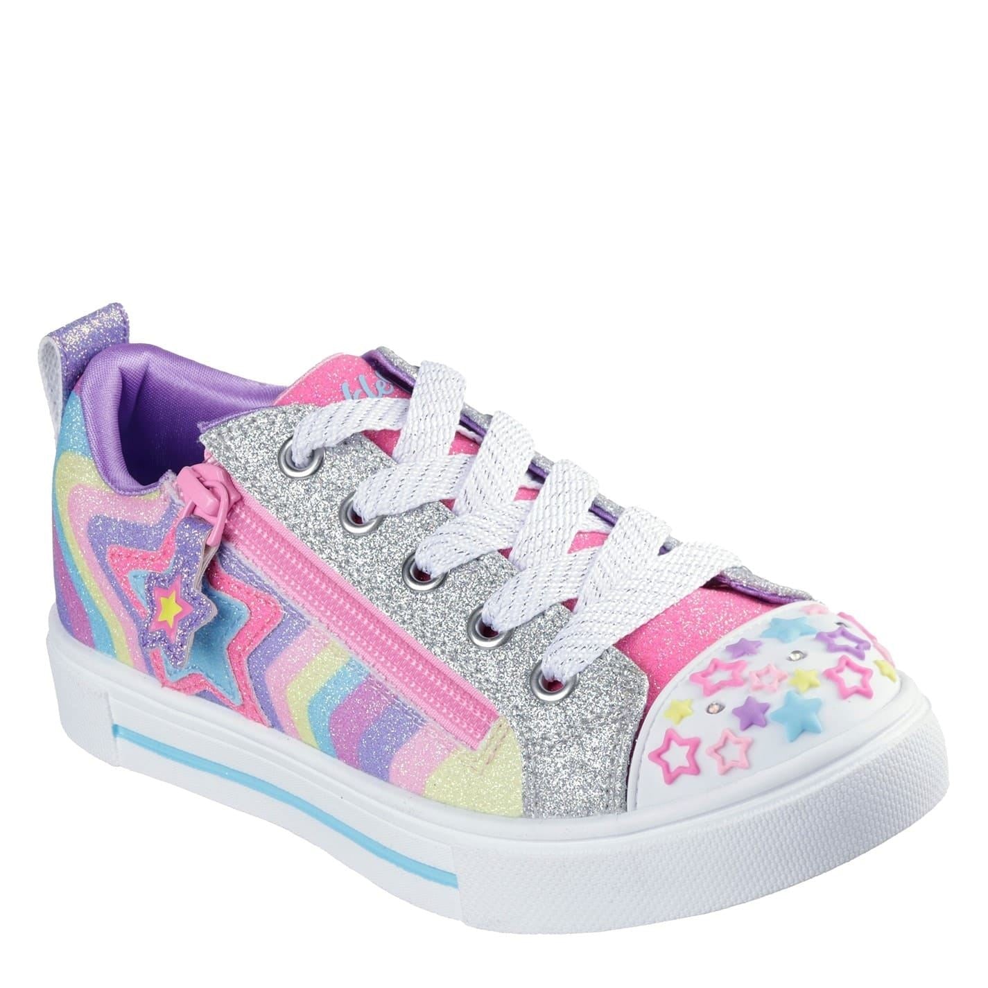 Skechers Twinkle Sparks Graphic Print Low Top Sneakers