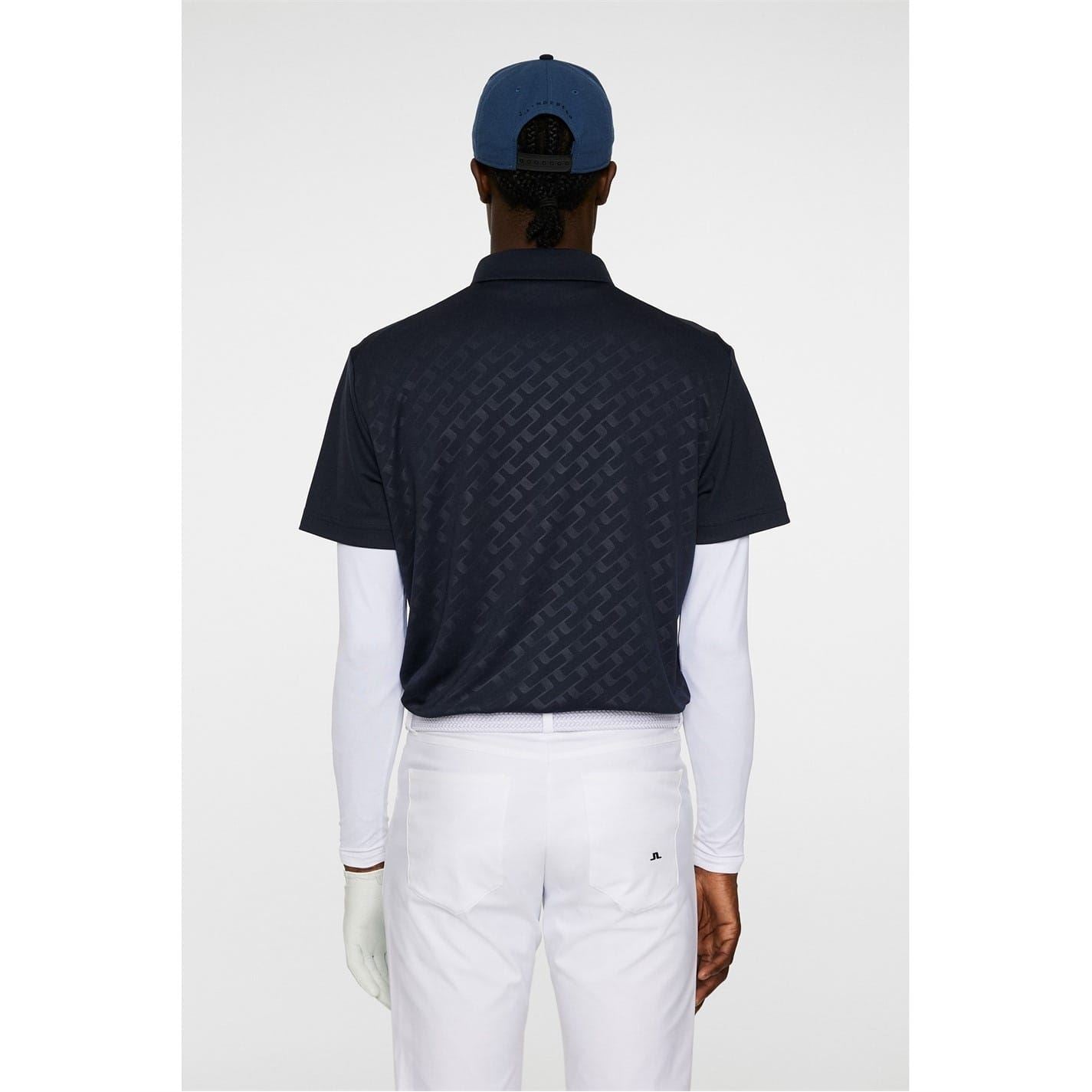 J Lindeberg Golf Collared Neck Short Sleeve Polo Shirt