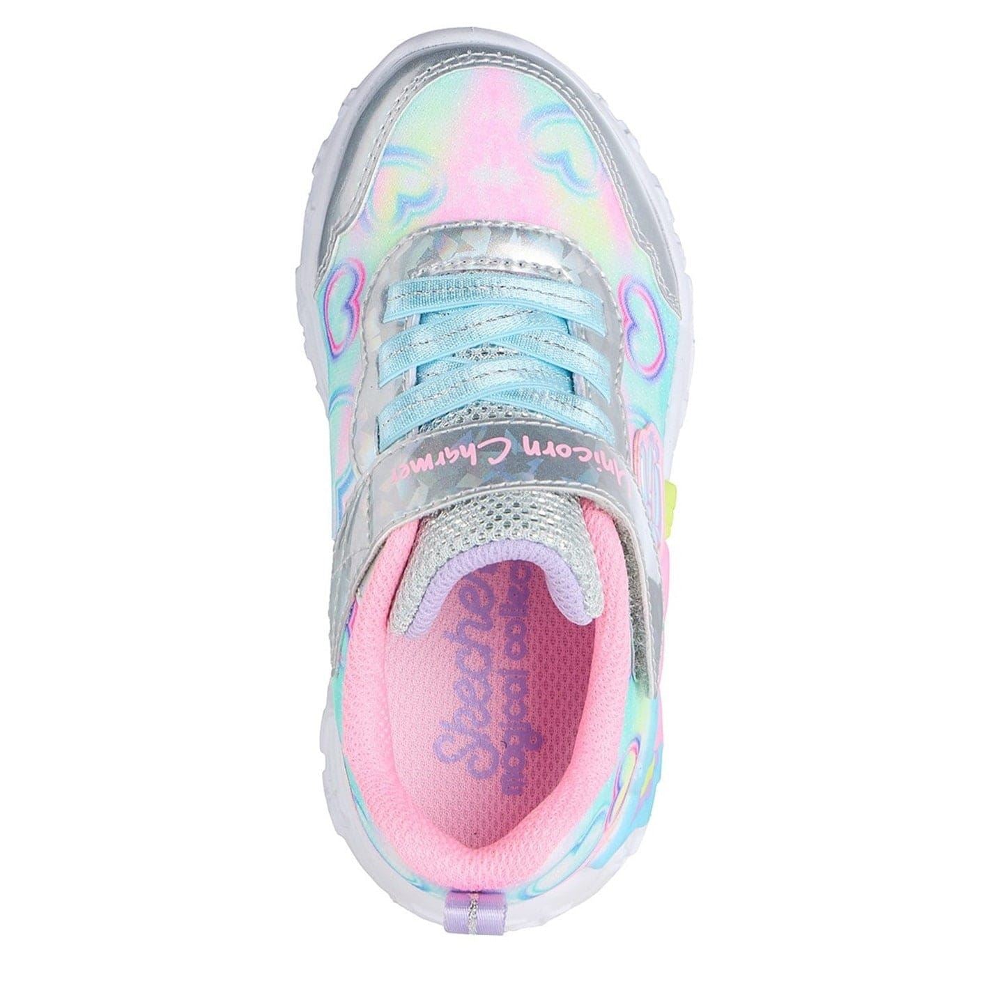 Skechers Unicorn Light Up Graphic Print Trainers