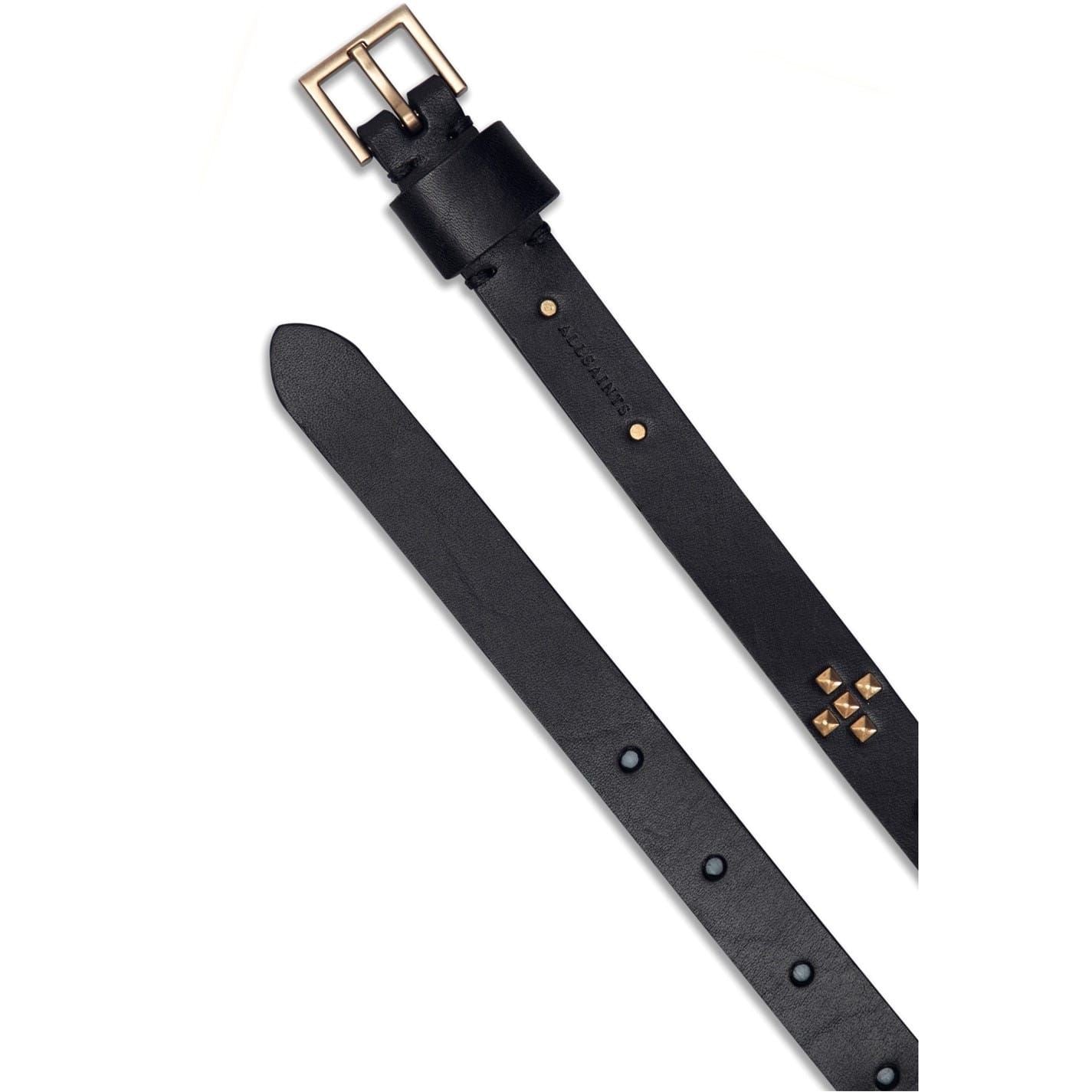 AllSaints 18mm Pyramid Stud Leather Belt