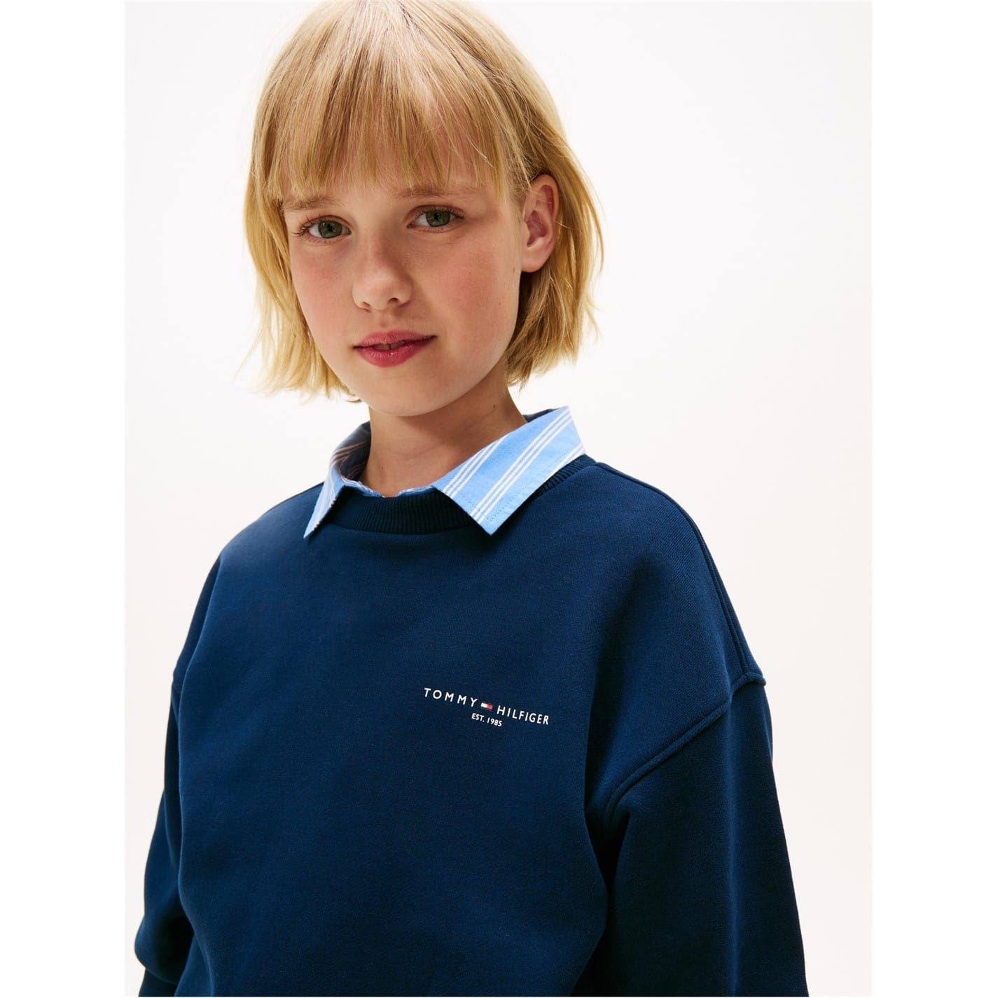 Tommy Hilfiger Crew Neck Long Sleeve Sweatshirt Jogger Coord Set