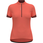 Odlo Regular Fit Half-Zip Short Sleeve T-Shirt