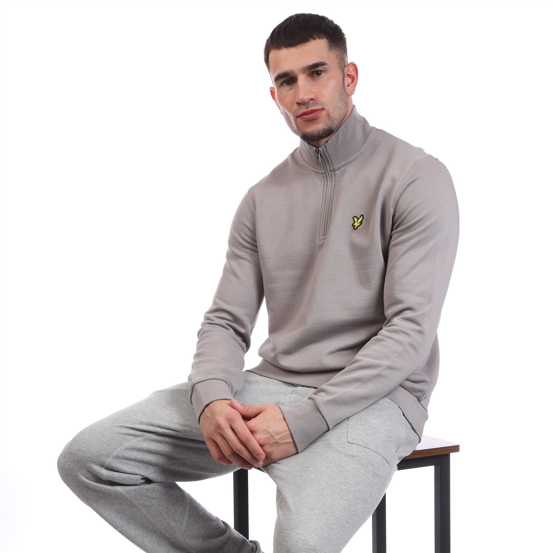 Lyle And Scott Loopback Quarter Zip Sweatshirt