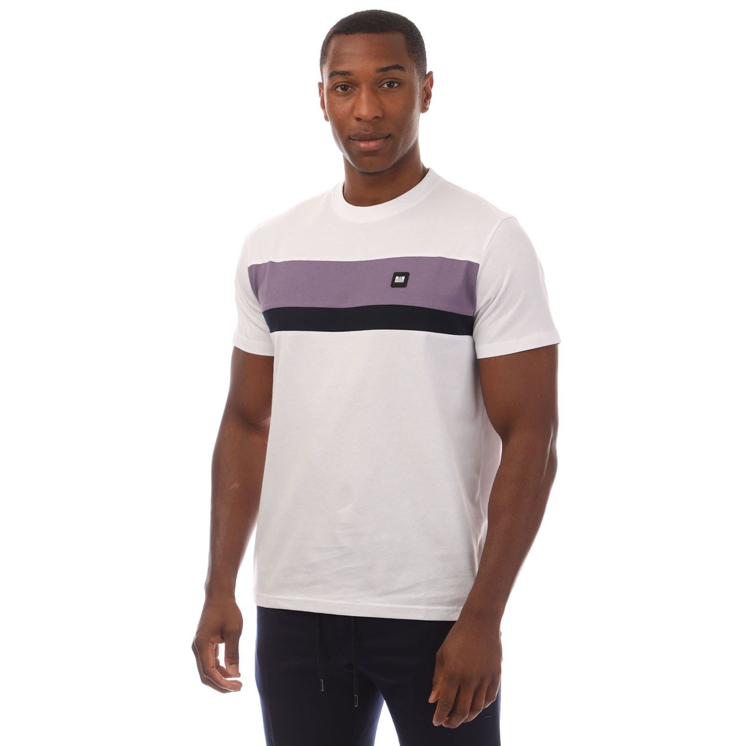 Weekend Offender Mens Crossword Colour Block T-Shirt