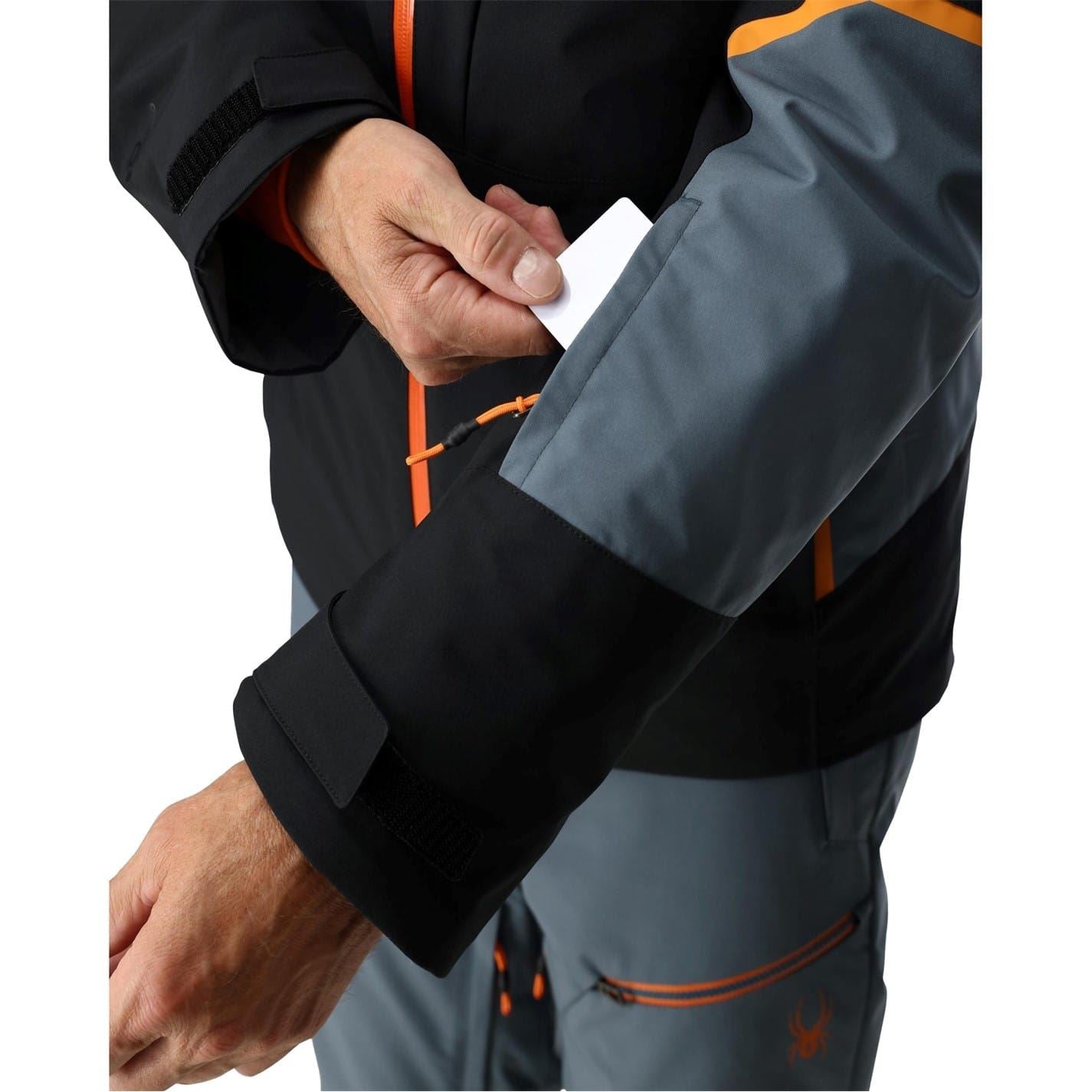 Spyder Chambers Hooded Neck Color Block Ski Jacket