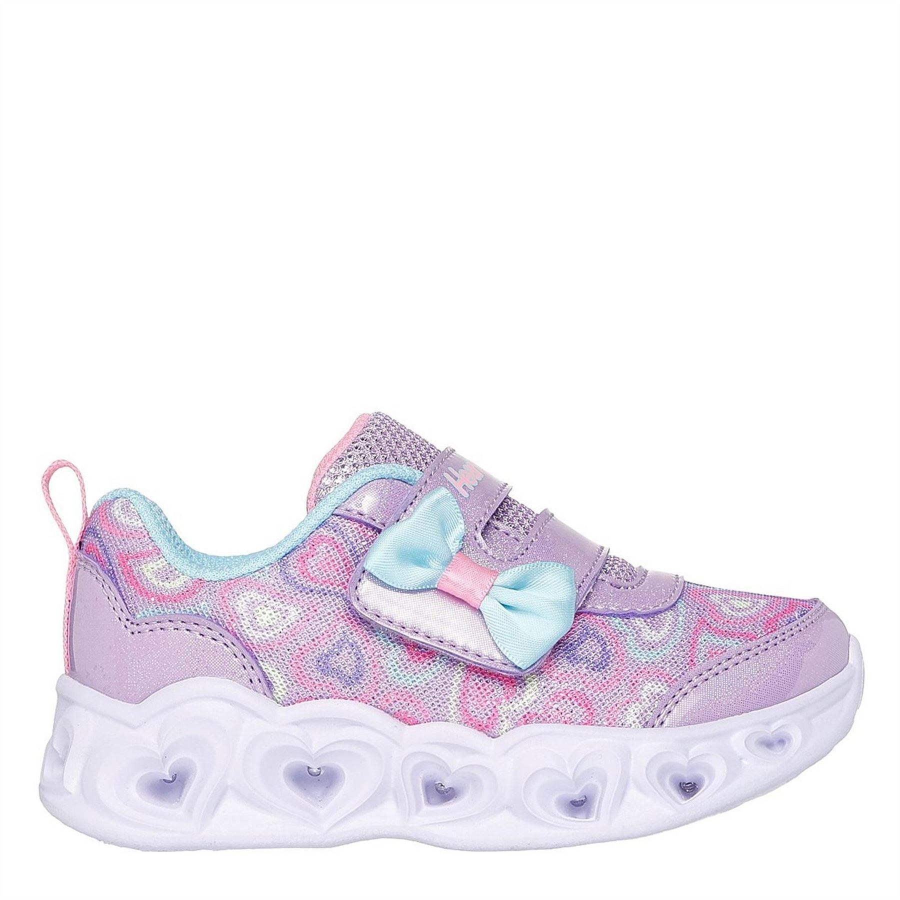 Skechers Heart Lights   Boogie Land Light Up Trainers Girls