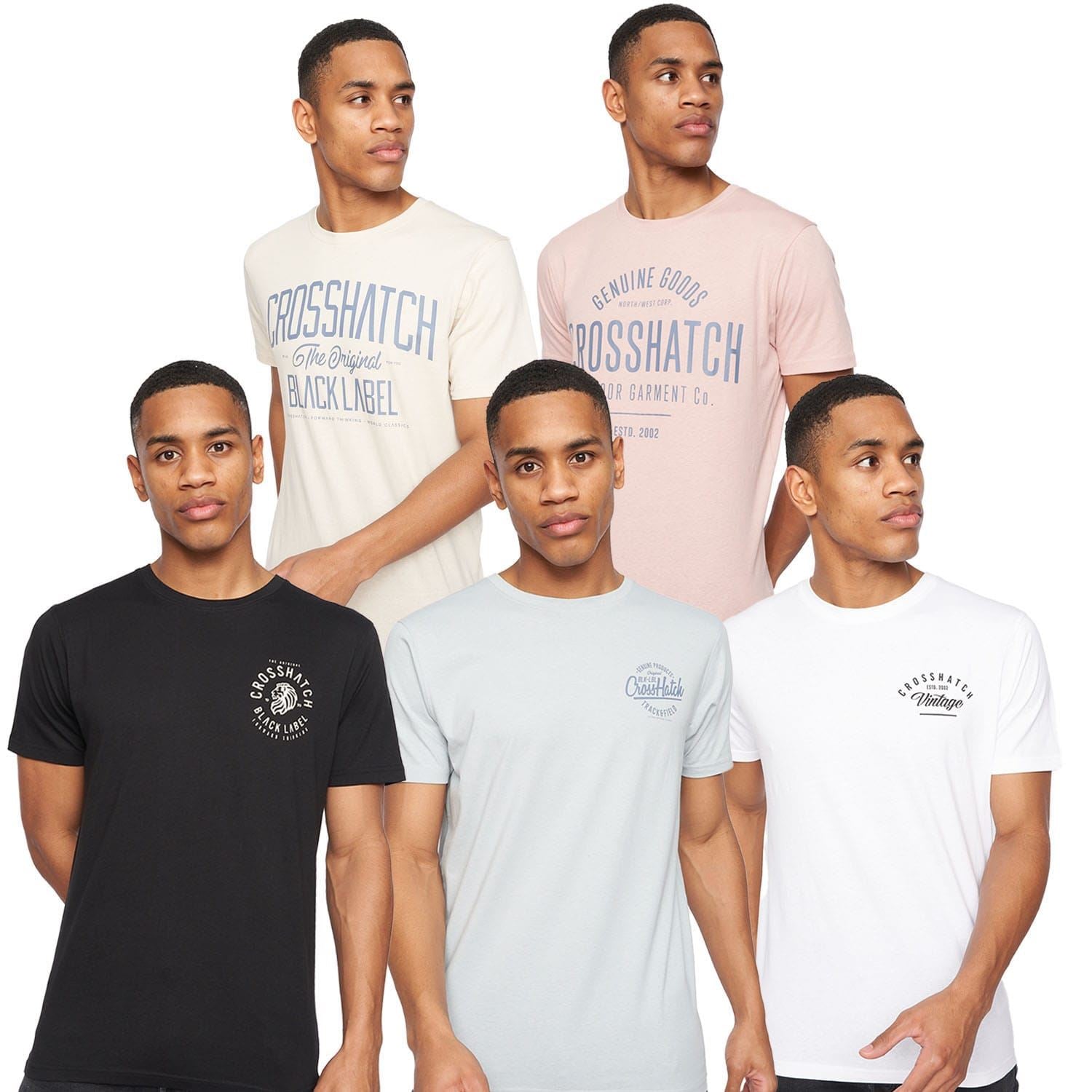Crosshatch 5 Pack of Fremal T-Shirts