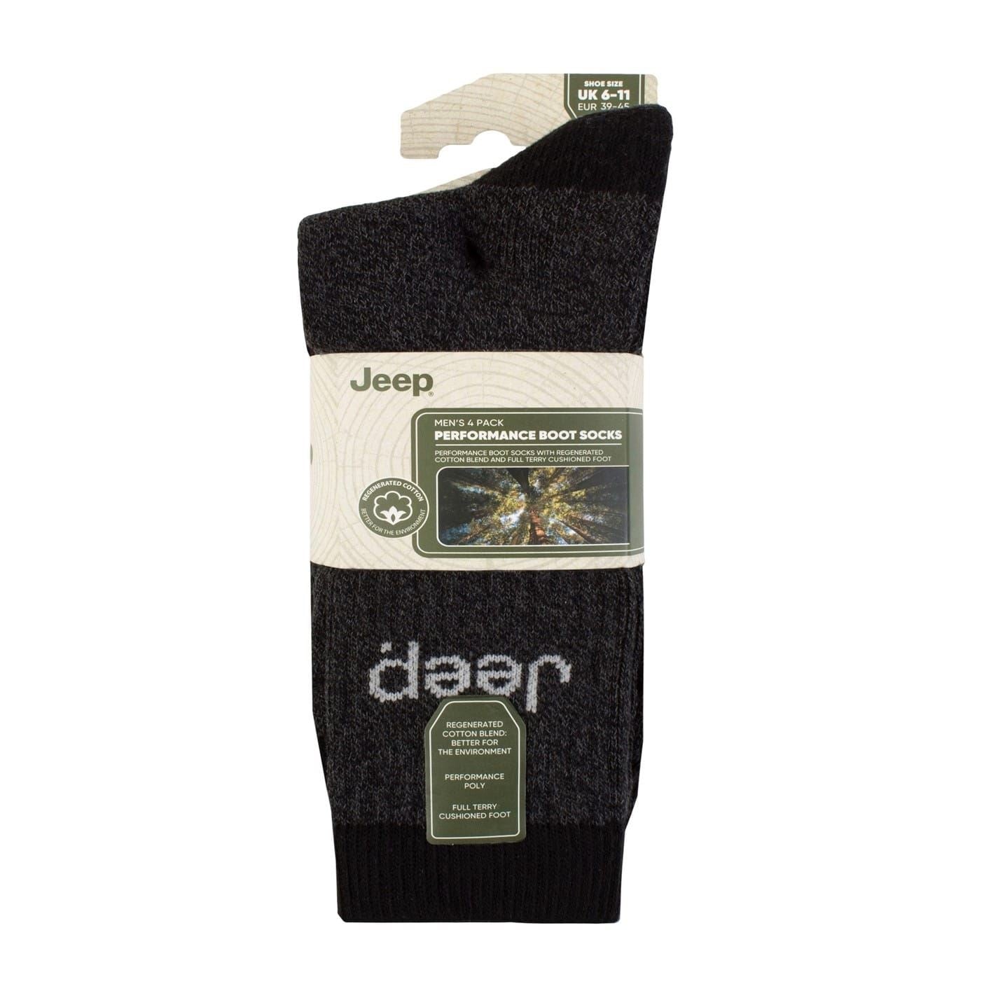 Jeep Plain Lettering Boot Socks