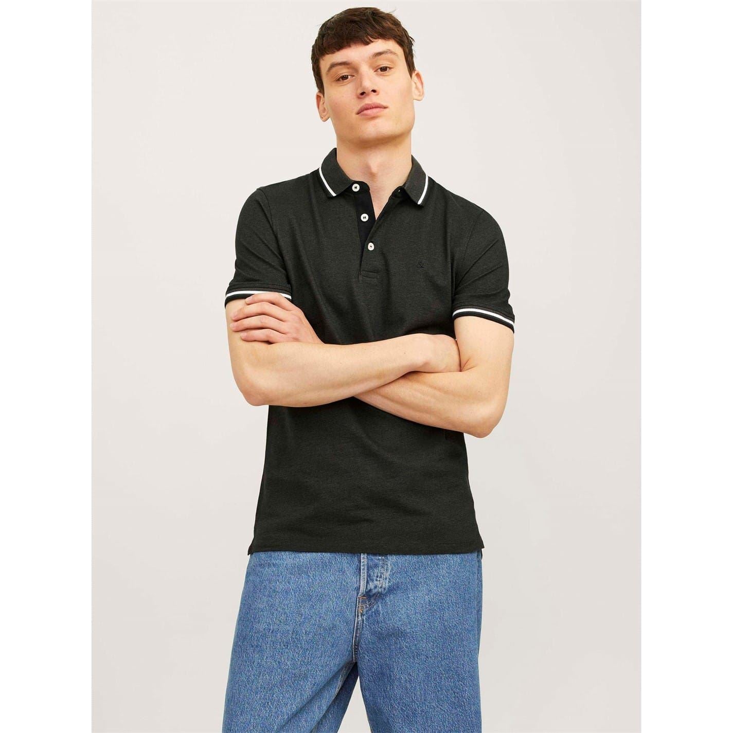 Jack and Jones Paulos Polo 2 Pack Collared Short Sleeve Shirt