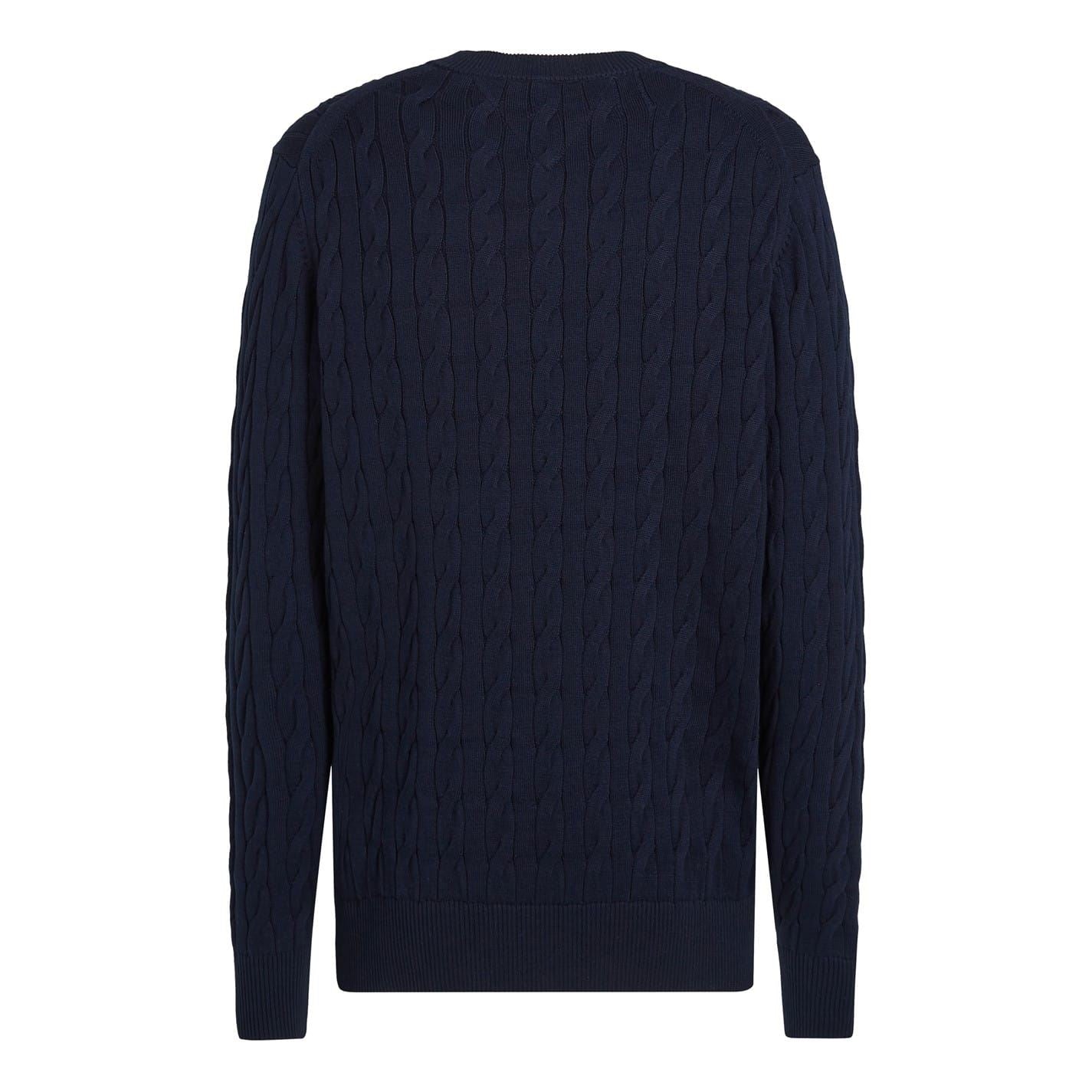 Tommy Hilfiger Cotton Cable Crew Neck