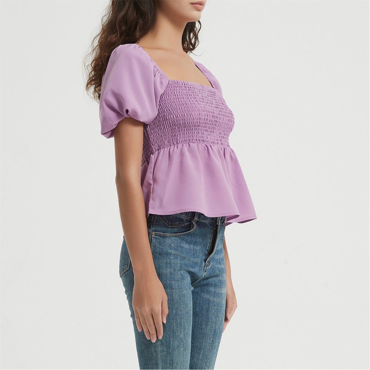 Be You Square Neck Relaxed Fit Blouse