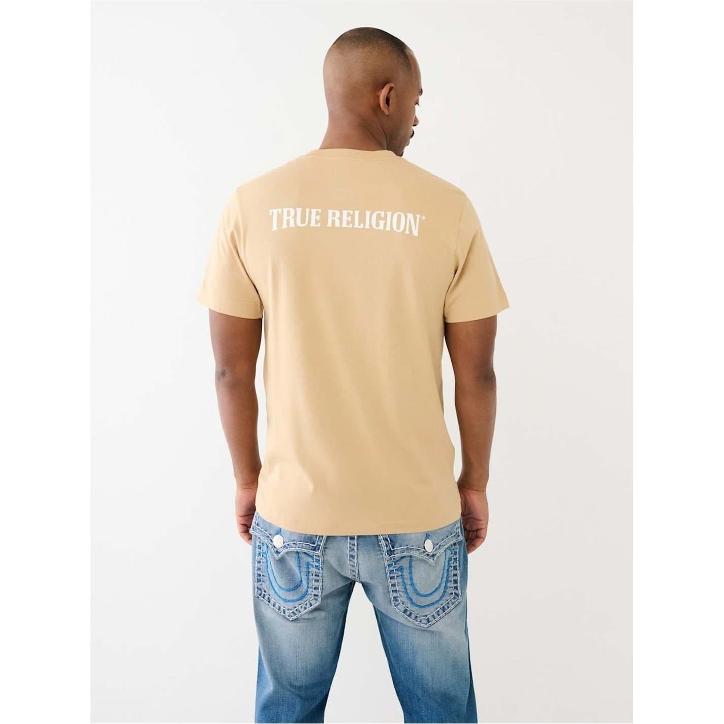 True Religion Buddha Print Regular Fit Crew Neck T-Shirt
