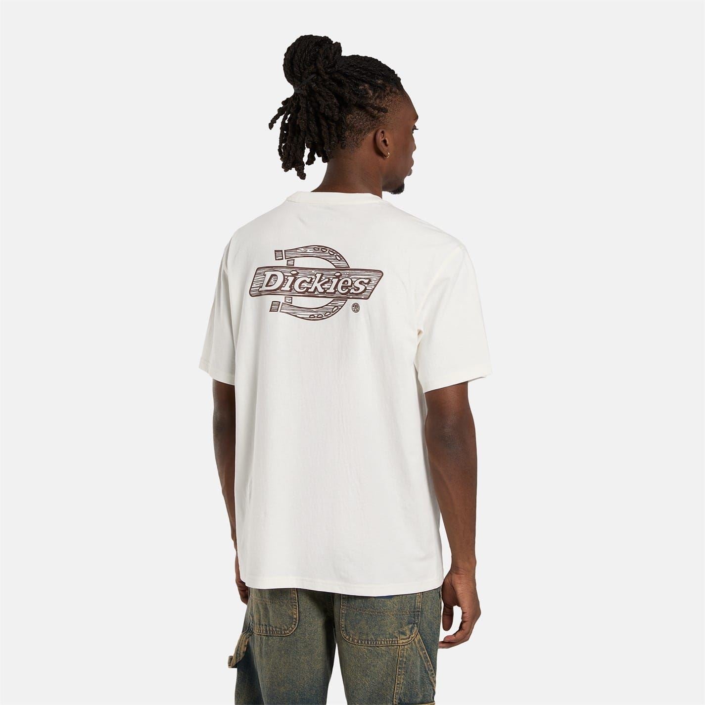 Dickies Wood Horseshoe Logo Print Regular Fit Crew Neck Short Sleeve T-Shirt