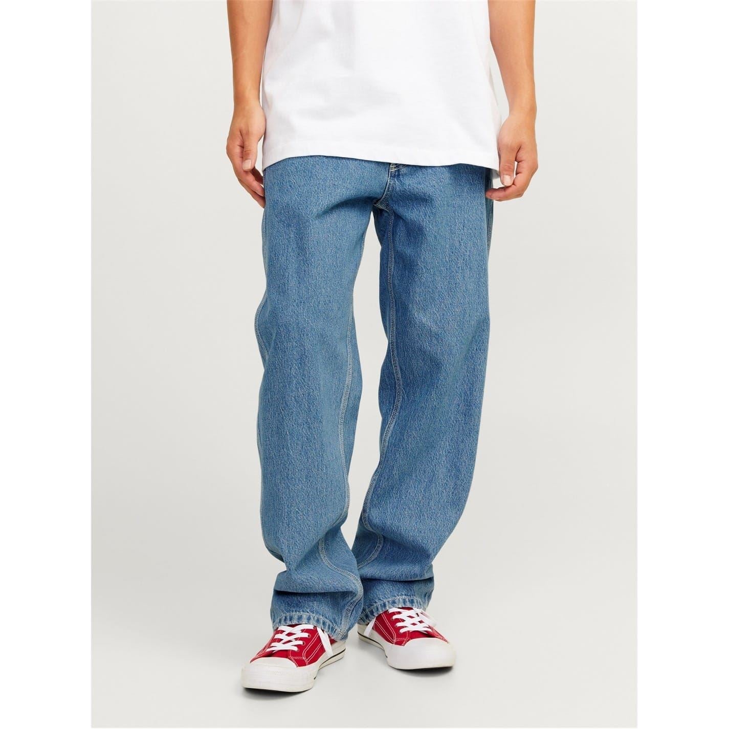 Jack and Jones Eddie Worker Wide Leg Relaxed Fit Jeans