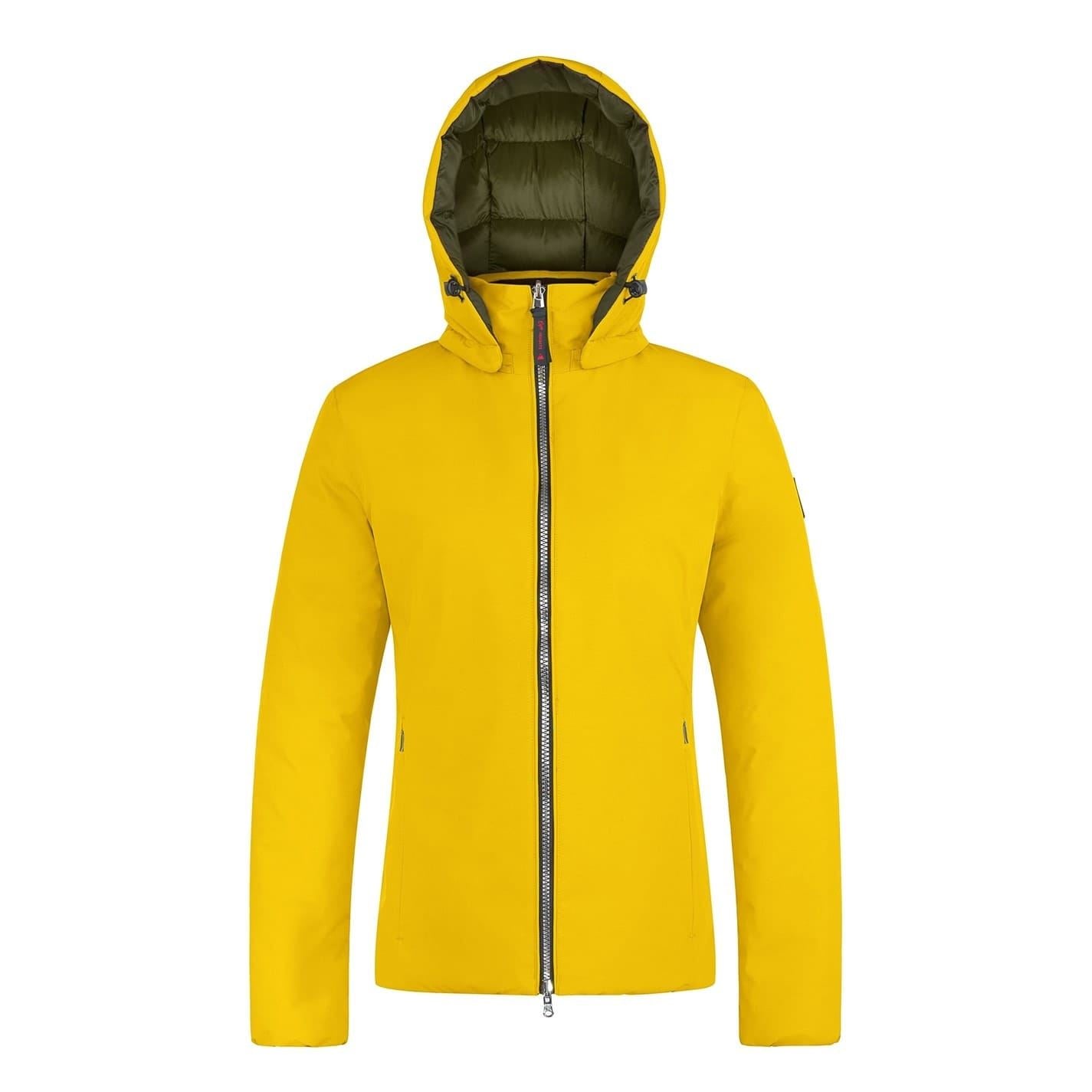 Cape Heights Solid Patterned Hooded Snap Button Puffer Jacket