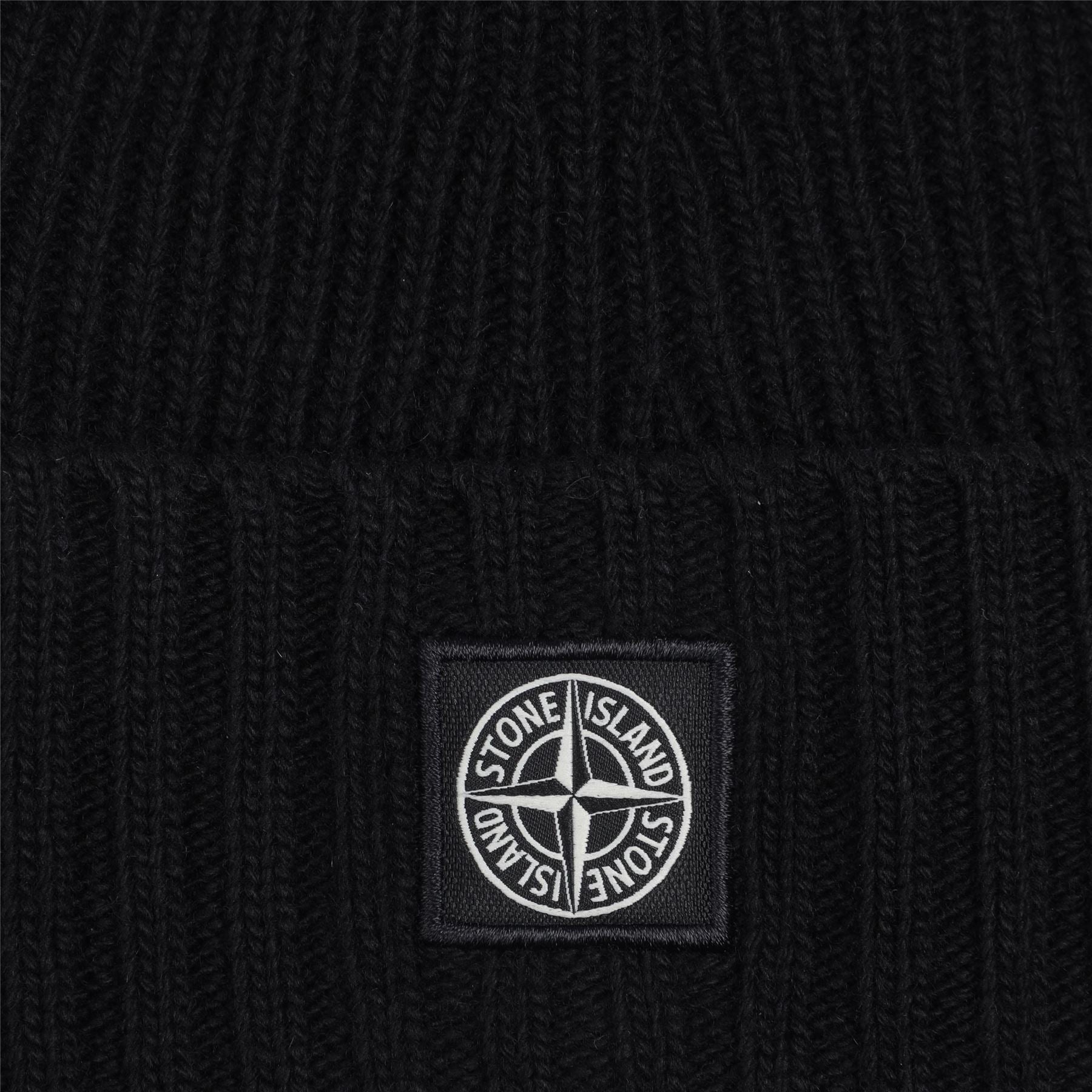 Stone Island Juniors Beanie with Compass Patch