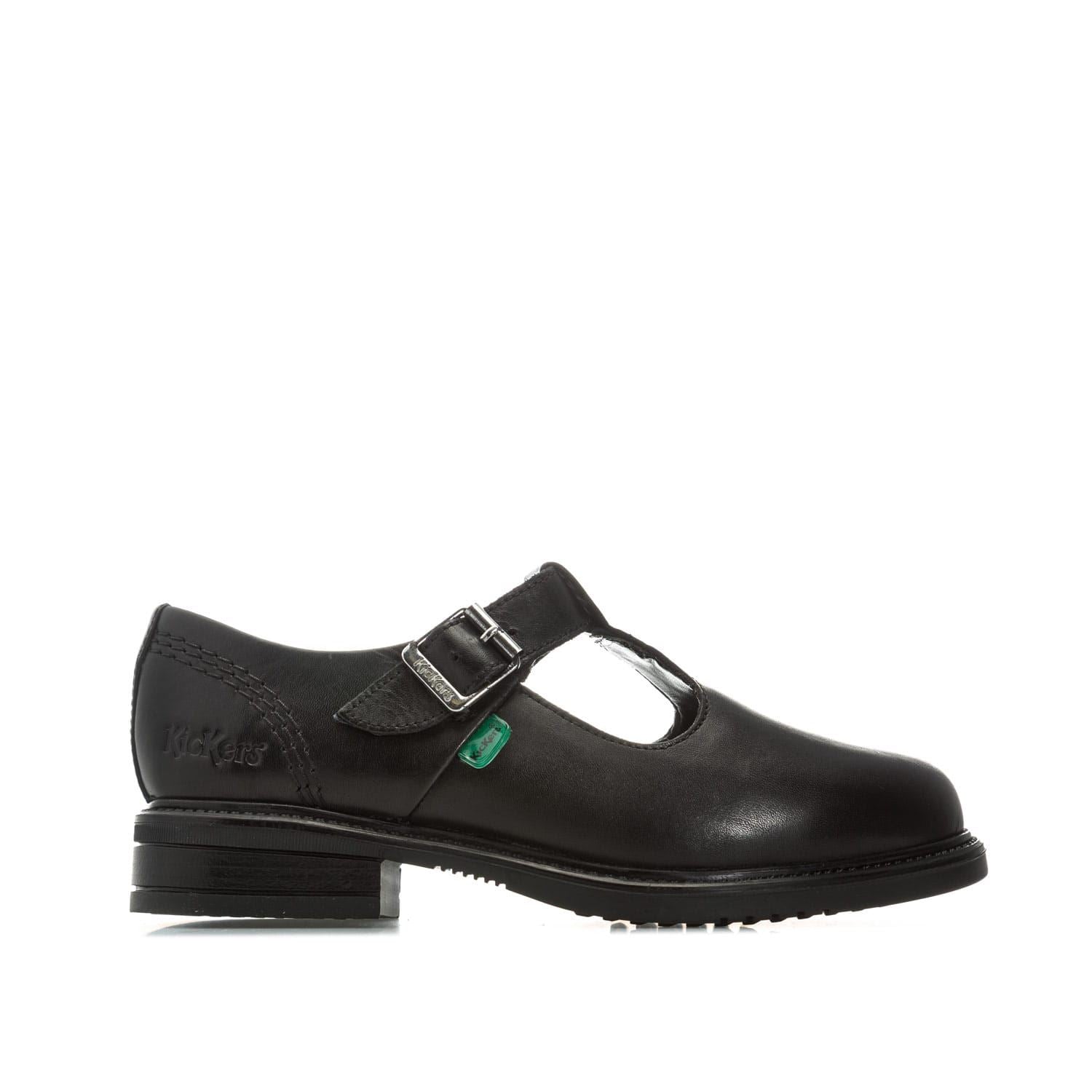 Kickers Children Girls Lach T-Bar Leather Shoes
