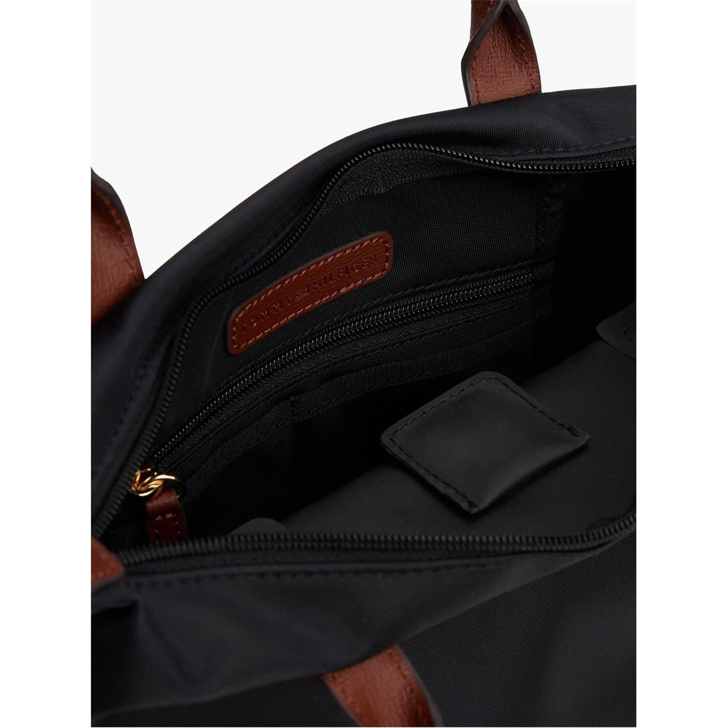 Tommy Hilfiger Popette Mini Trapezoid Tote with Gold Tone Hardware