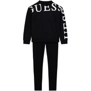 Guess Crew Neck Lettering Sweatshirt Legging Suit