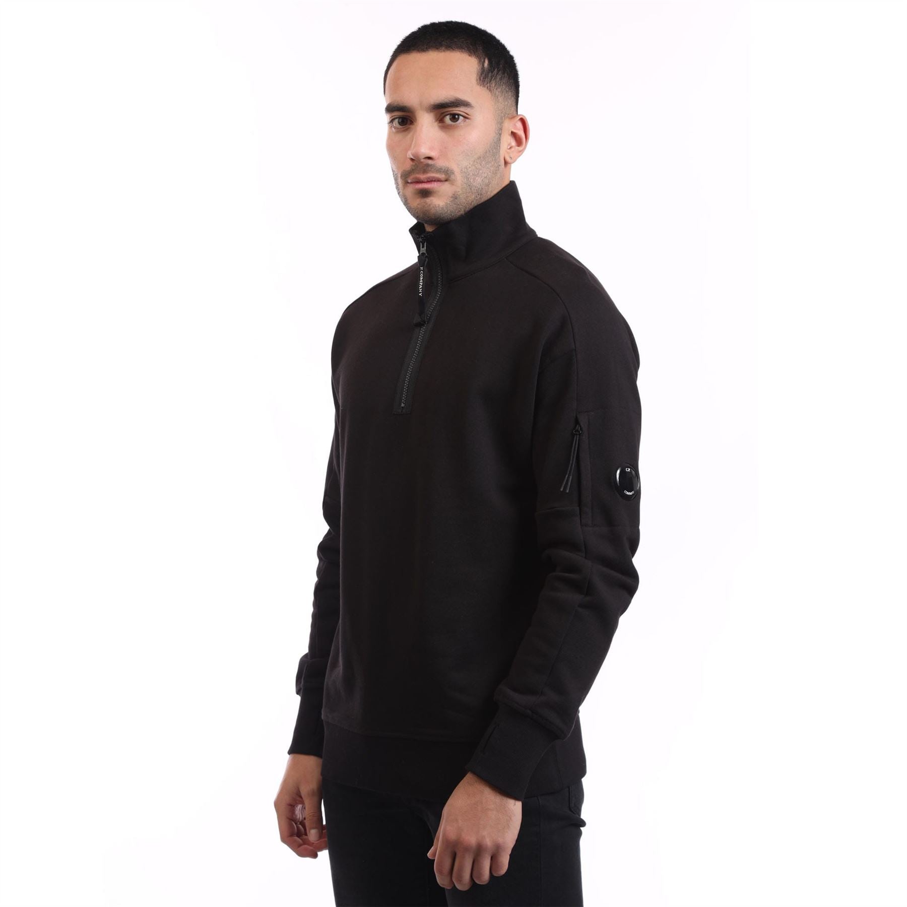 C.P. Company Diagonal Raised Fleece Half-Zip Sweatshirt