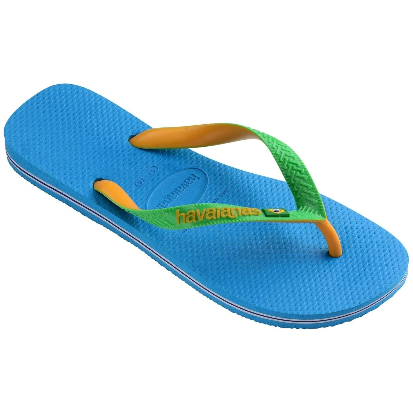Havaianas Womens Hav. Brasil Mix Leaf Green Marine B Flip Flops