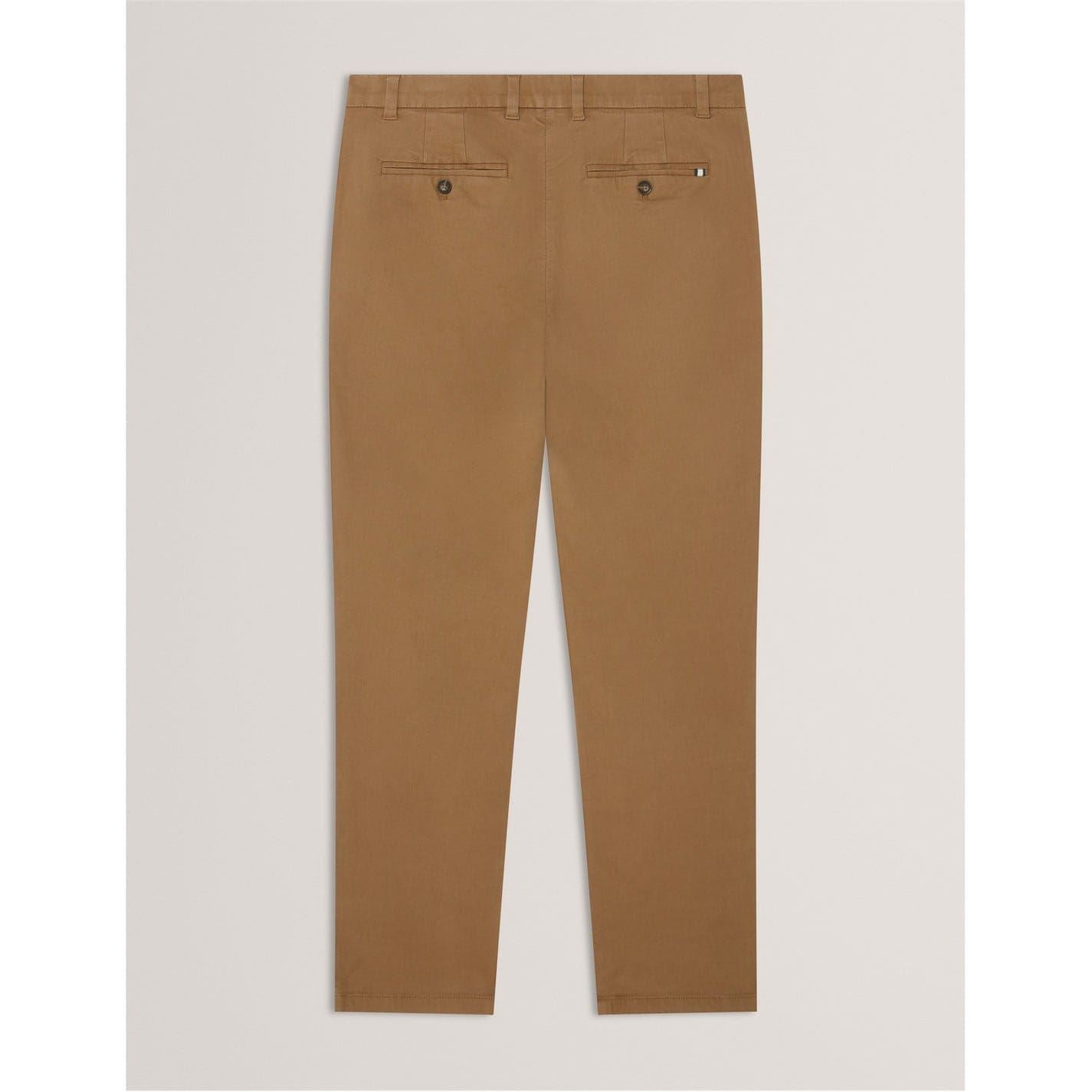 Ted Baker Solid Patterned Slim Chinos