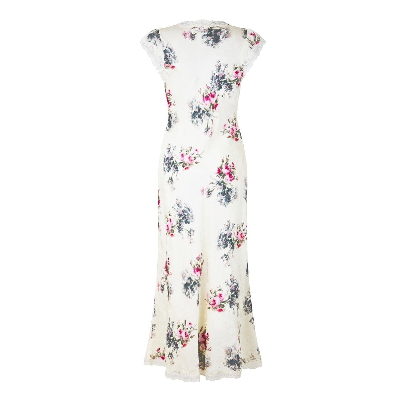 LoveshackFancy Theodore V-Neck Maxi Slip Dress