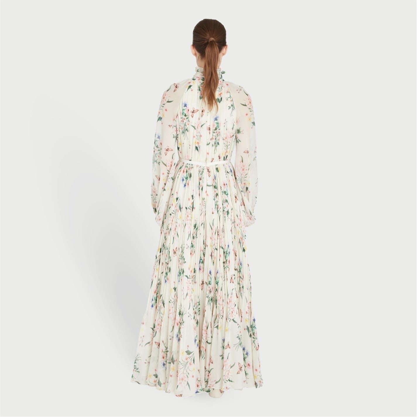 Giambattista Valli Botanical Draped Dress